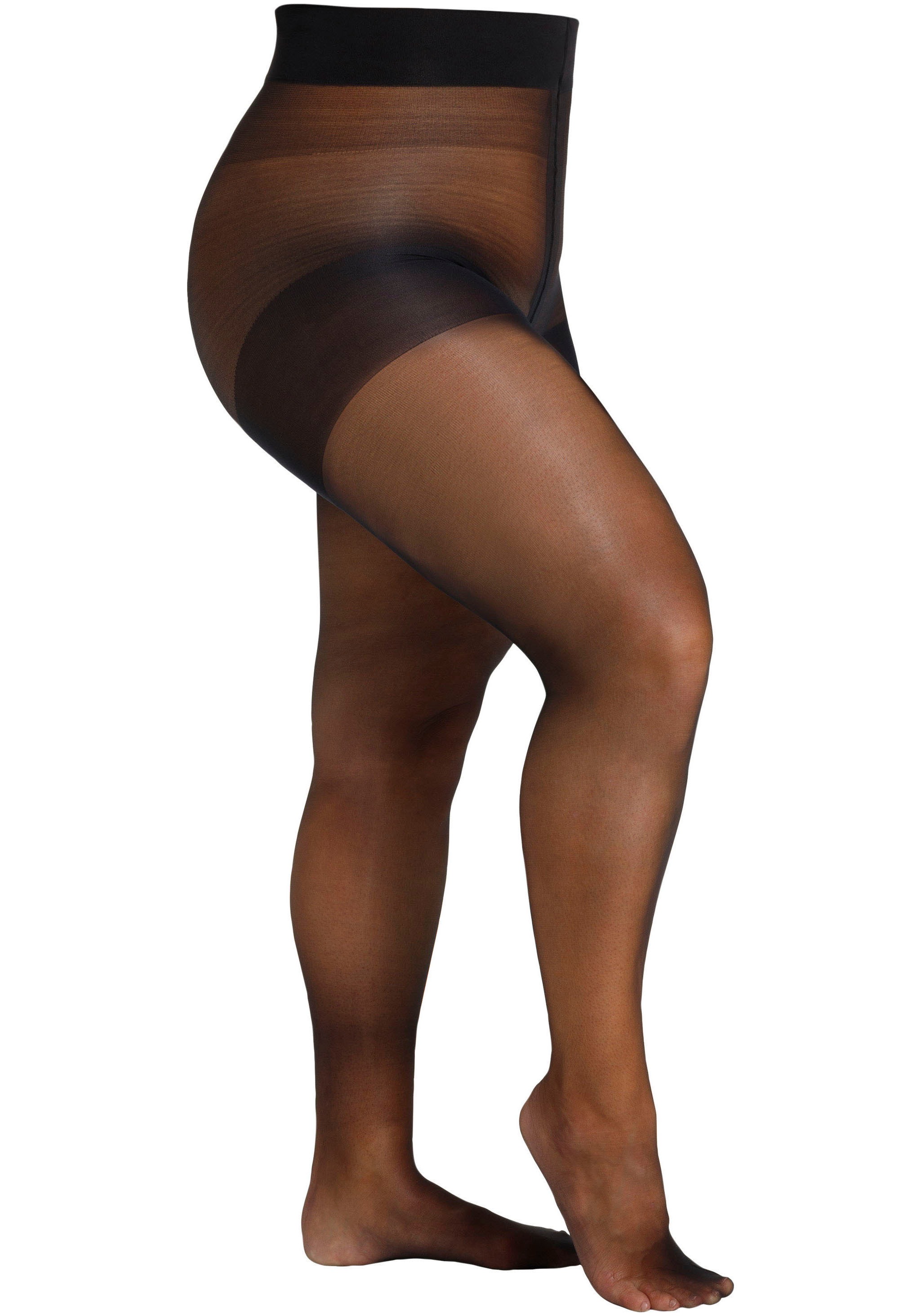 Camano Feinstrumpfhose »fine curvy«, (1 St.), mit nahtlosem Bundabschluss