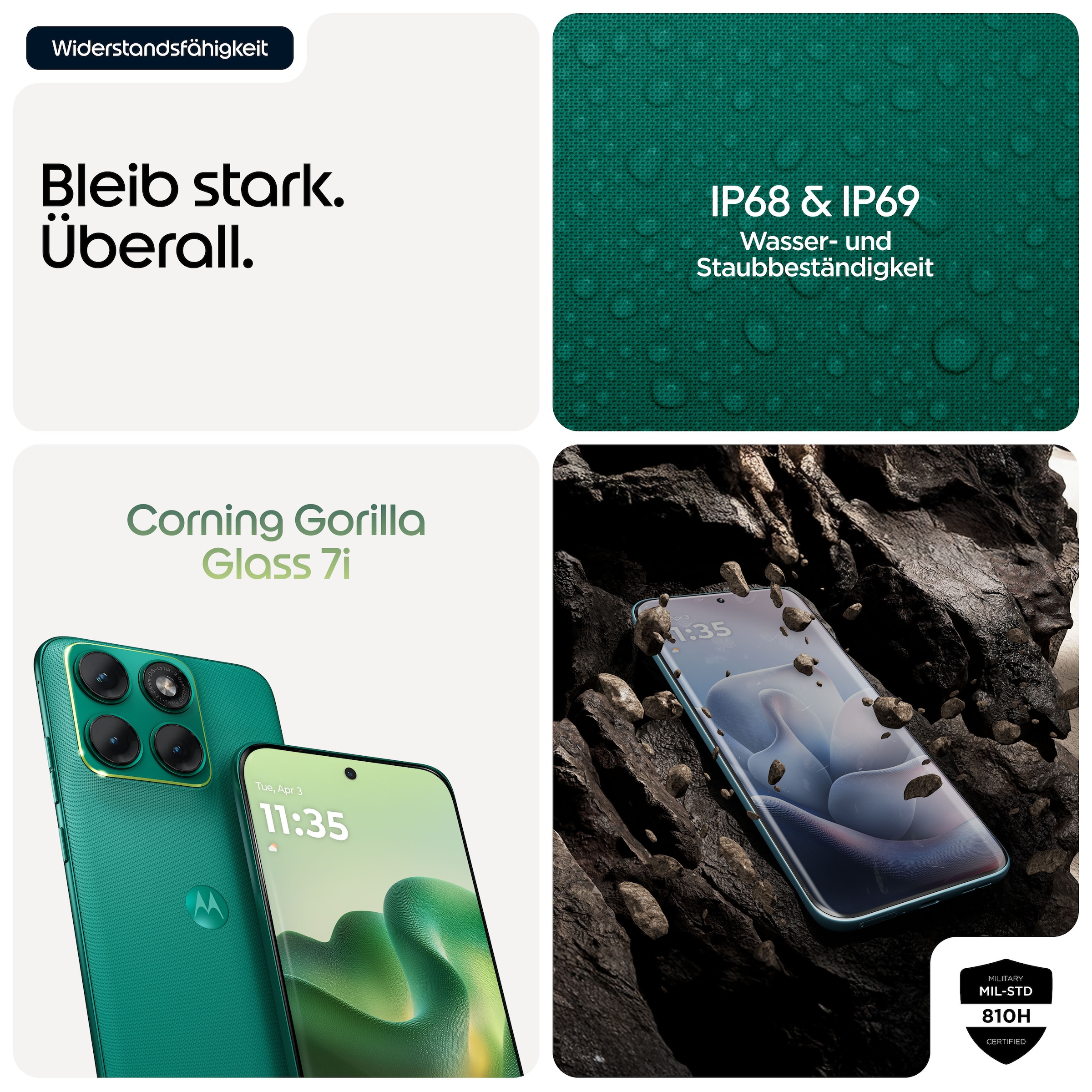 Motorola Smartphone »edge 70 fusion« PANTONE®  Sporting Green