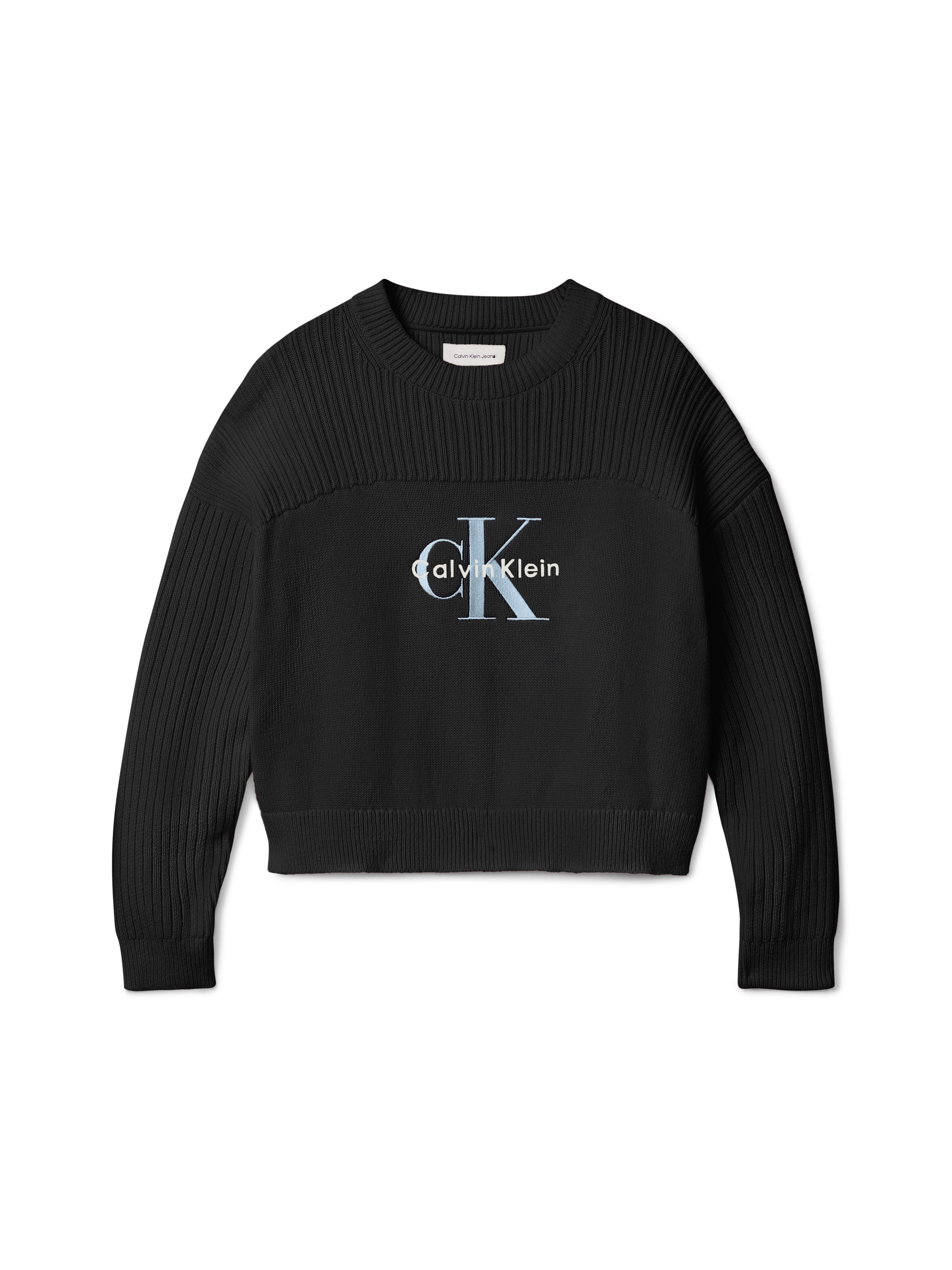 Calvin Klein Jeans Strickpullover »MONOLOGO CN SWEATER«, für Kinder bis 16 Jahre, Logo-Stickerei