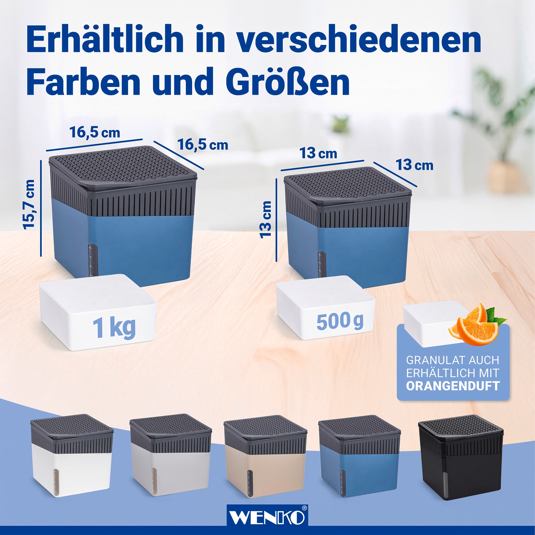 WENKO Luftentfeuchter »Cube« für 80 m³ Räume 1000 g