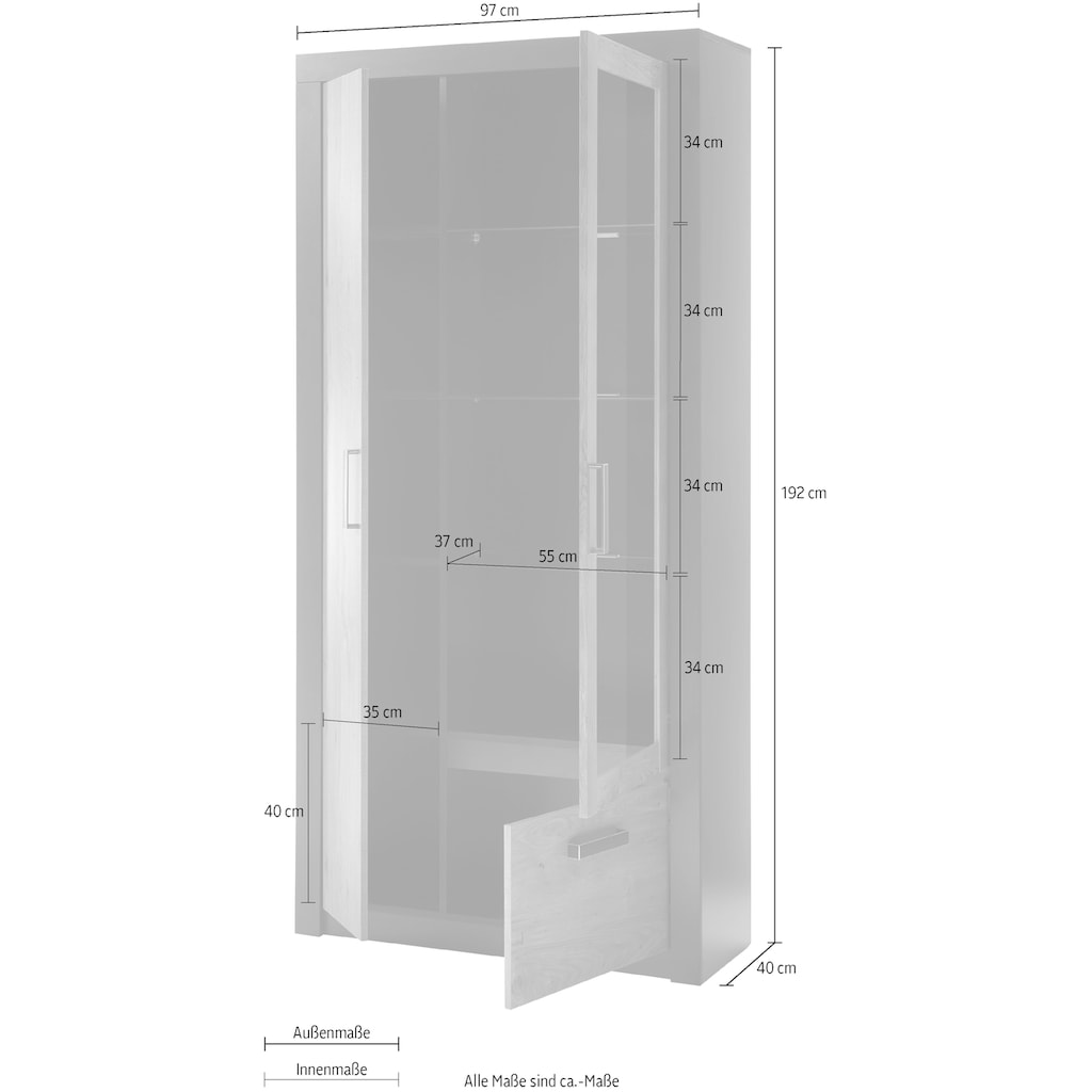 INOSIGN Stauraumvitrine »BRÜGGE«