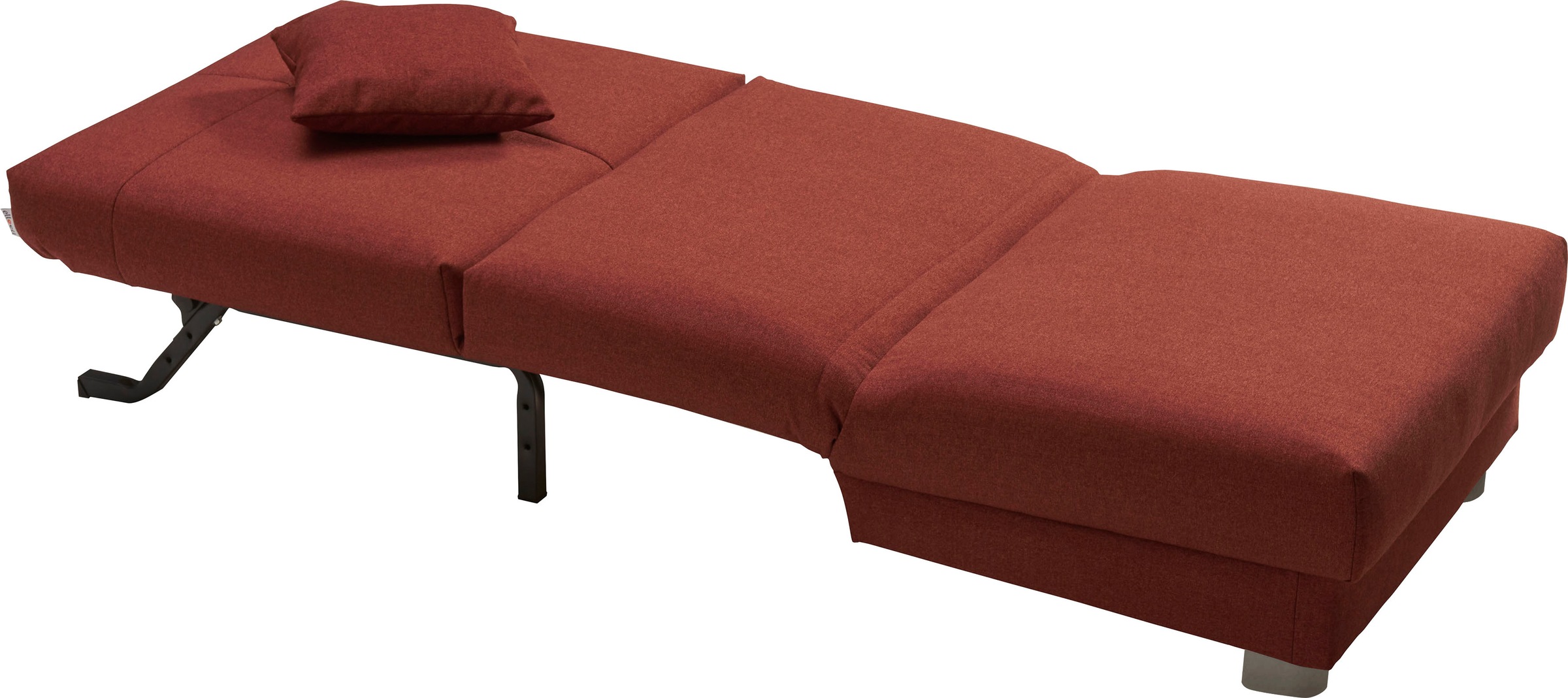 ell + ell Schlafsofa »Enny« Liegefläche Breite 80 cm, Liegehöhe 40 cm, Füße alufarben, Rückenlehne