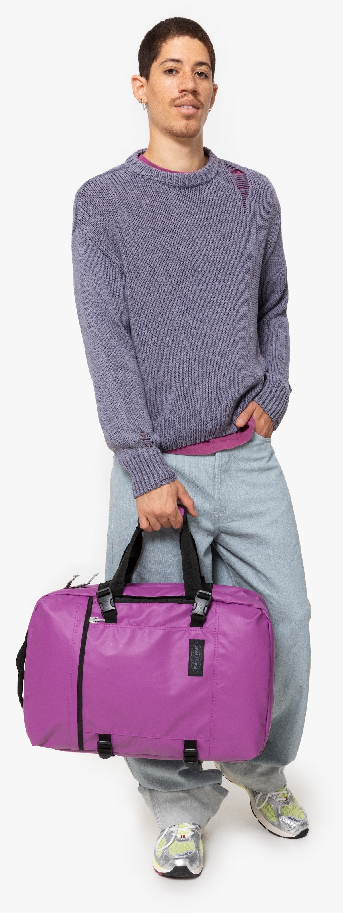 Eastpak Freizeitrucksack »TRAVELPACK«, 2 in 1 Rucksack und Tragetasche