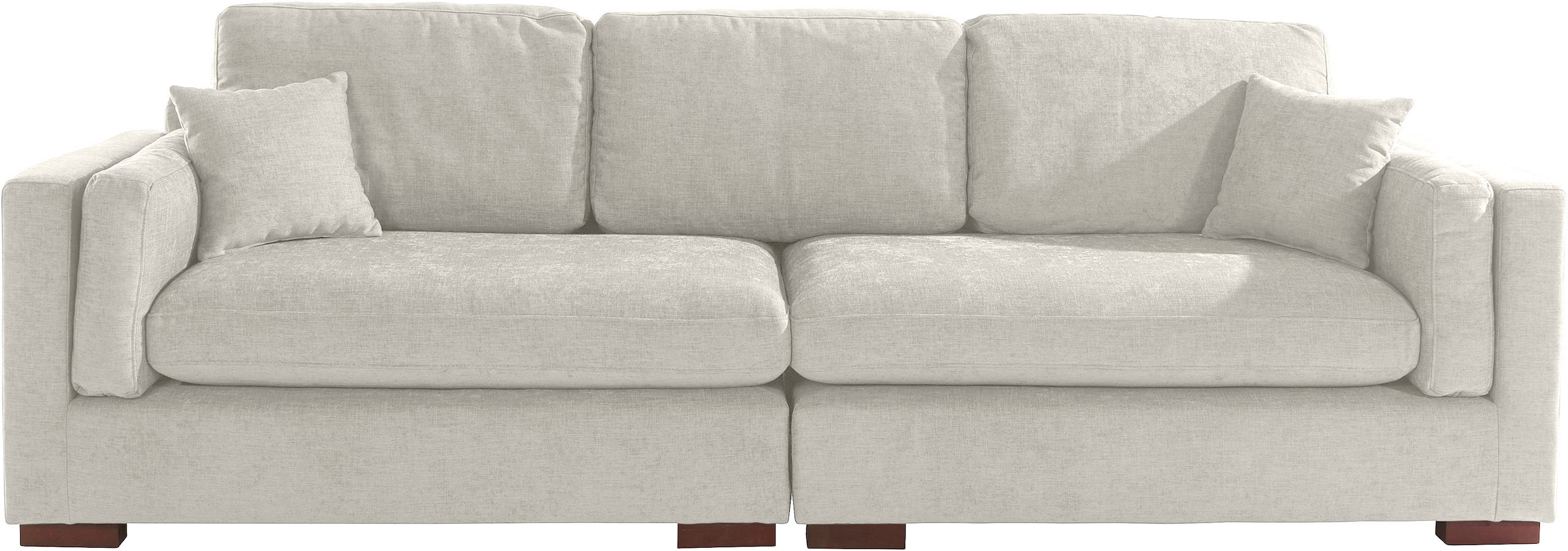 Home affaire Big-Sofa »Fresh Pond«, in vielen Bezugsqualitäten und Farben, B/T/H: 290/96/95 cm