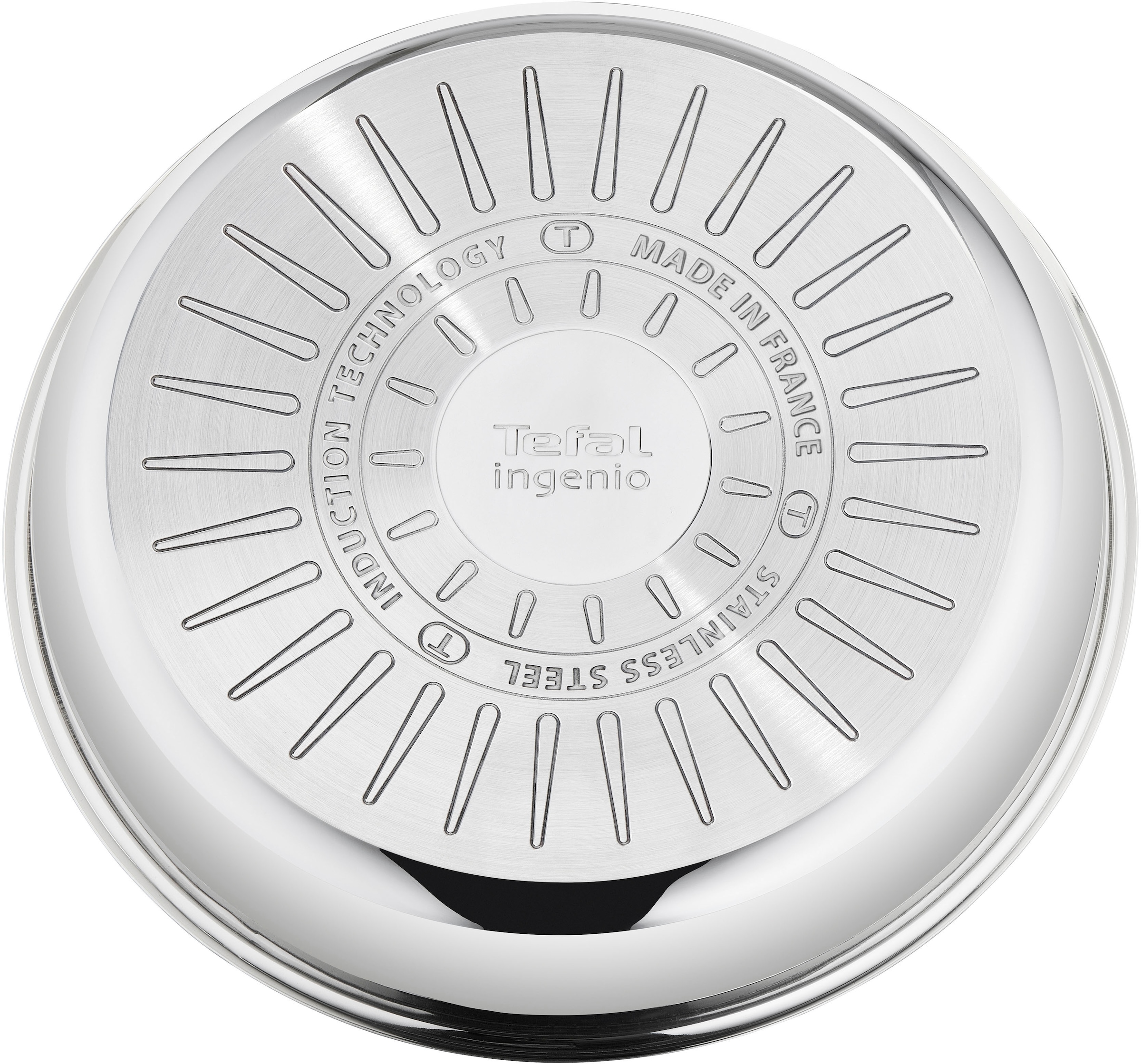 Tefal Pfannen-Set »Ingenio Preference«, Edelstahl, (Set, 3 tlg., Tefal Ingenio Preference Pfannenset, 2 teilig, Ø 22, 26 cm, 1 Griff), stapelbar, Antihaftversiegelung, Induktion, Made in France, kompakt