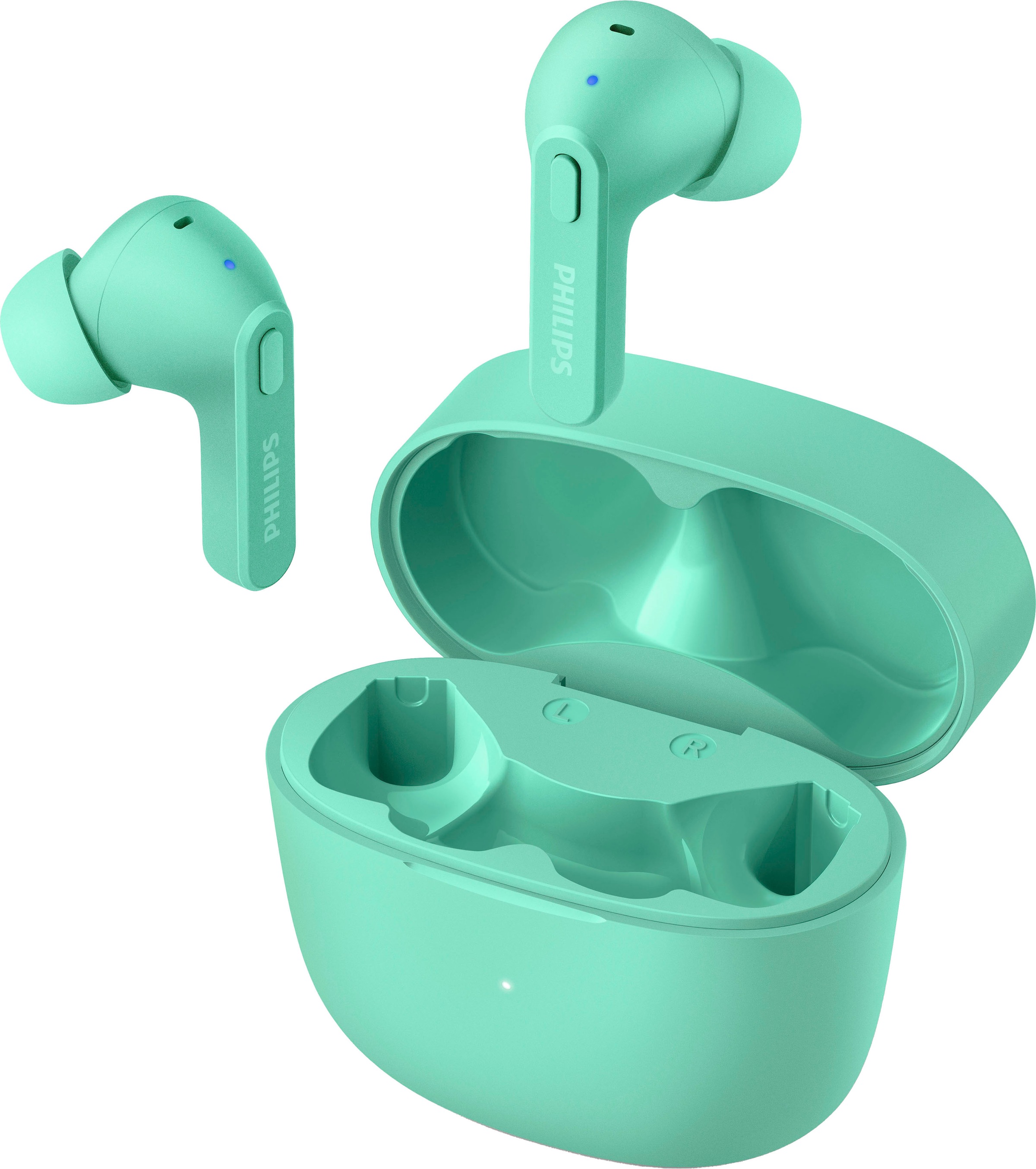 Philips wireless In-Ear-Kopfhörer »TAT2206«, Bluetooth-A2DP Bluetooth-AVRCP Bluetooth-HSP, True Wireless-Multi-Point-Verbindung-Rauschunterdrückung-integrierte Steuerung für Anrufe und Musik