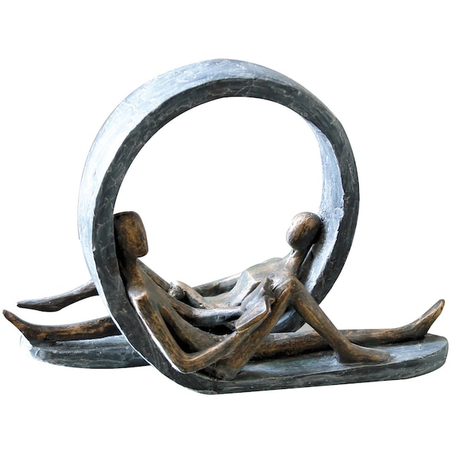 Casablanca by Gilde Dekofigur »Skulptur Auszeit«, (1 St.), Dekoobjekt, Höhe  22 cm, mit Spruchanhänger, Wohnzimmer kaufen online bei OTTO