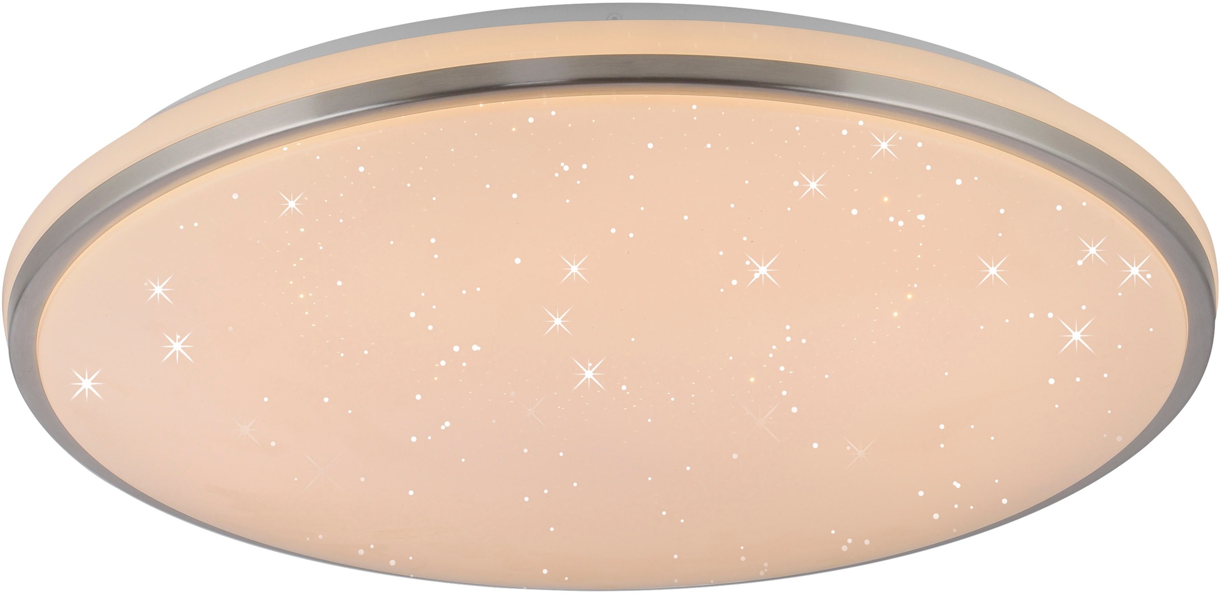 JUST LIGHT LED Deckenleuchte »KYLE« LED-Board 1 Stk. Warmweiß 3-Stufen Dimmer (100%-50%-10%) Starrysky, Memoryfunktion