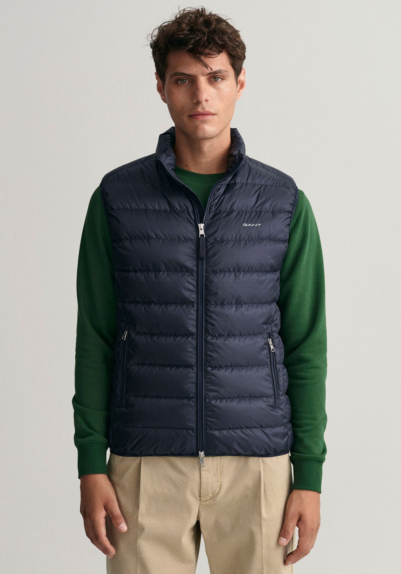Gant Steppweste »LIGHT GILET«, im Streifen-Stepp-Look