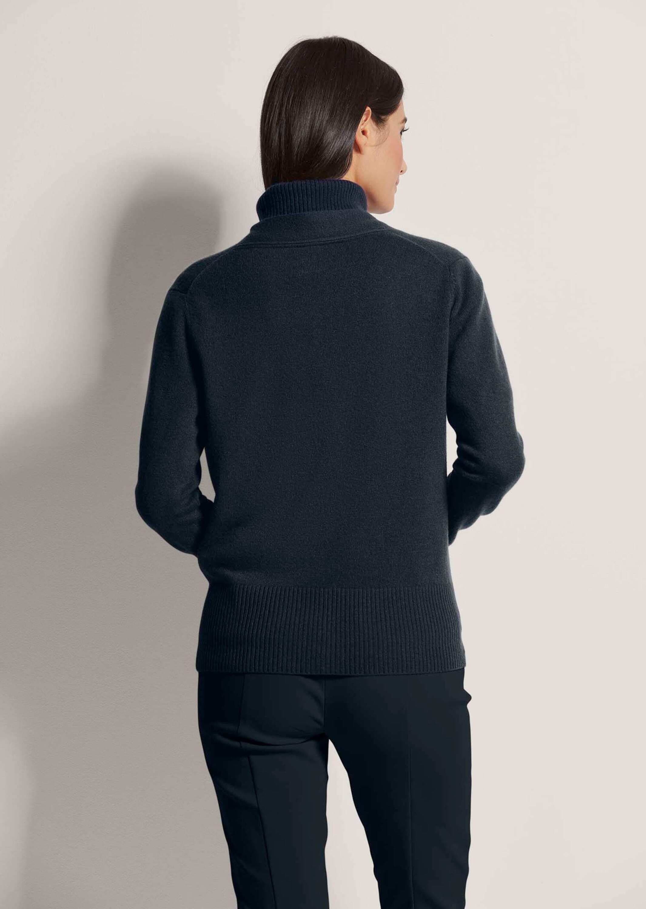 MADELEINE Strickjacke »Strickjacke Kaschmir-Strickjacke mit tiefem V-Ausschnitt und Bindeband«