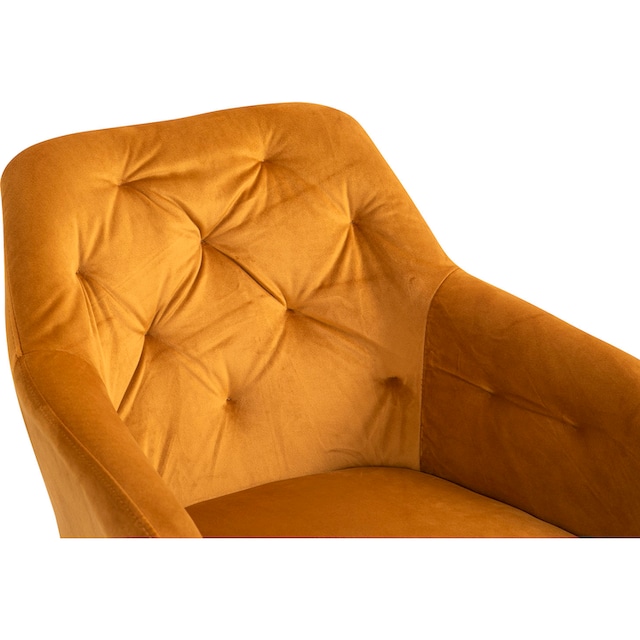 SalesFever Armlehnstuhl, 1 St., Samt, 360° Drehplatte unter der Sitzfläche  online kaufen