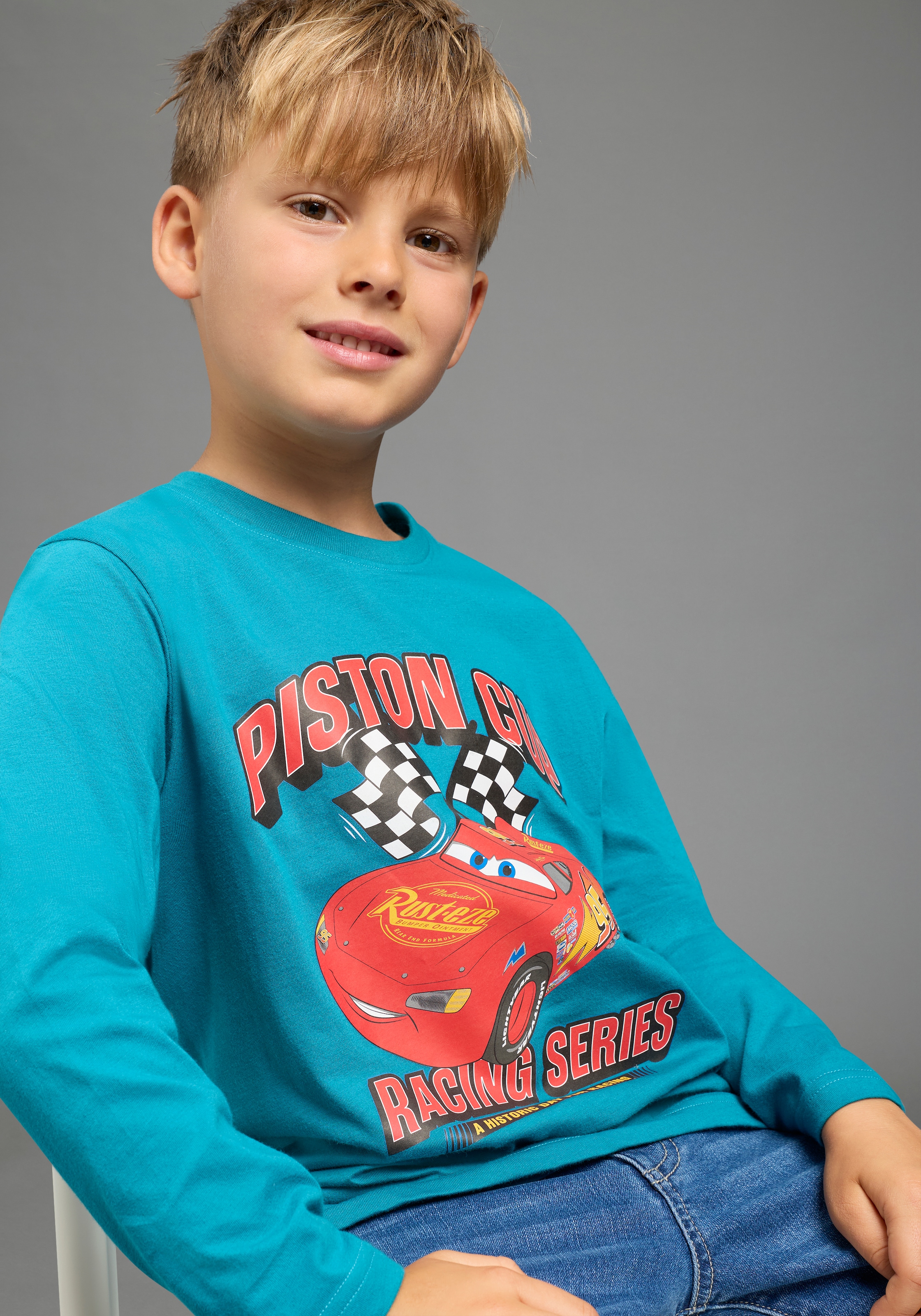 KIDSWORLD Langarmshirt »CARS Lightning McQueen Shirt, Disney« Disney-Shirt, Basic-Passform, Langarm, modischer Stil