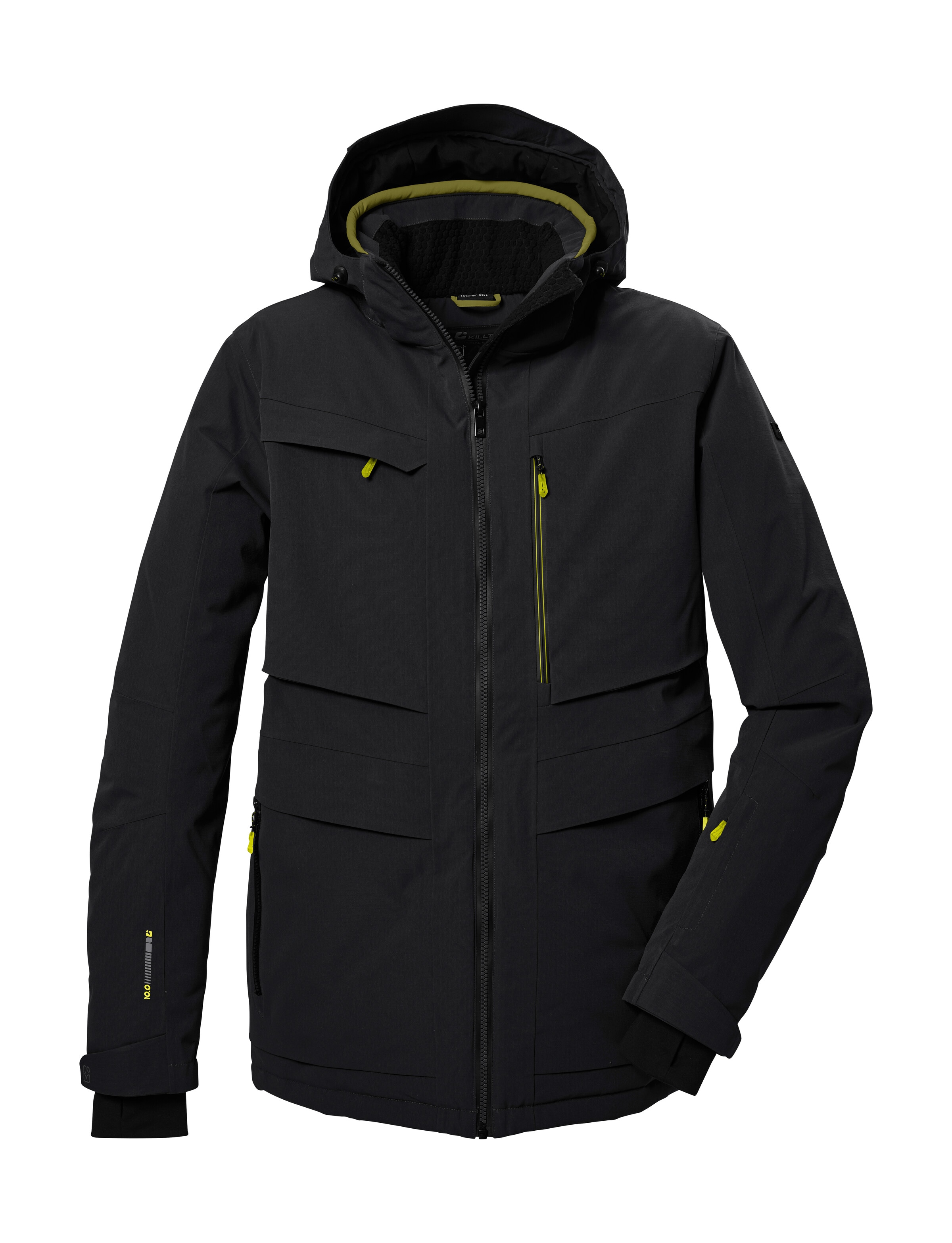 Killtec Skijacke »KSW 43 MN SKI JCKT« Wasserdichte, atmungsaktive Herrenjacke mit abnehmbarer Kapuze