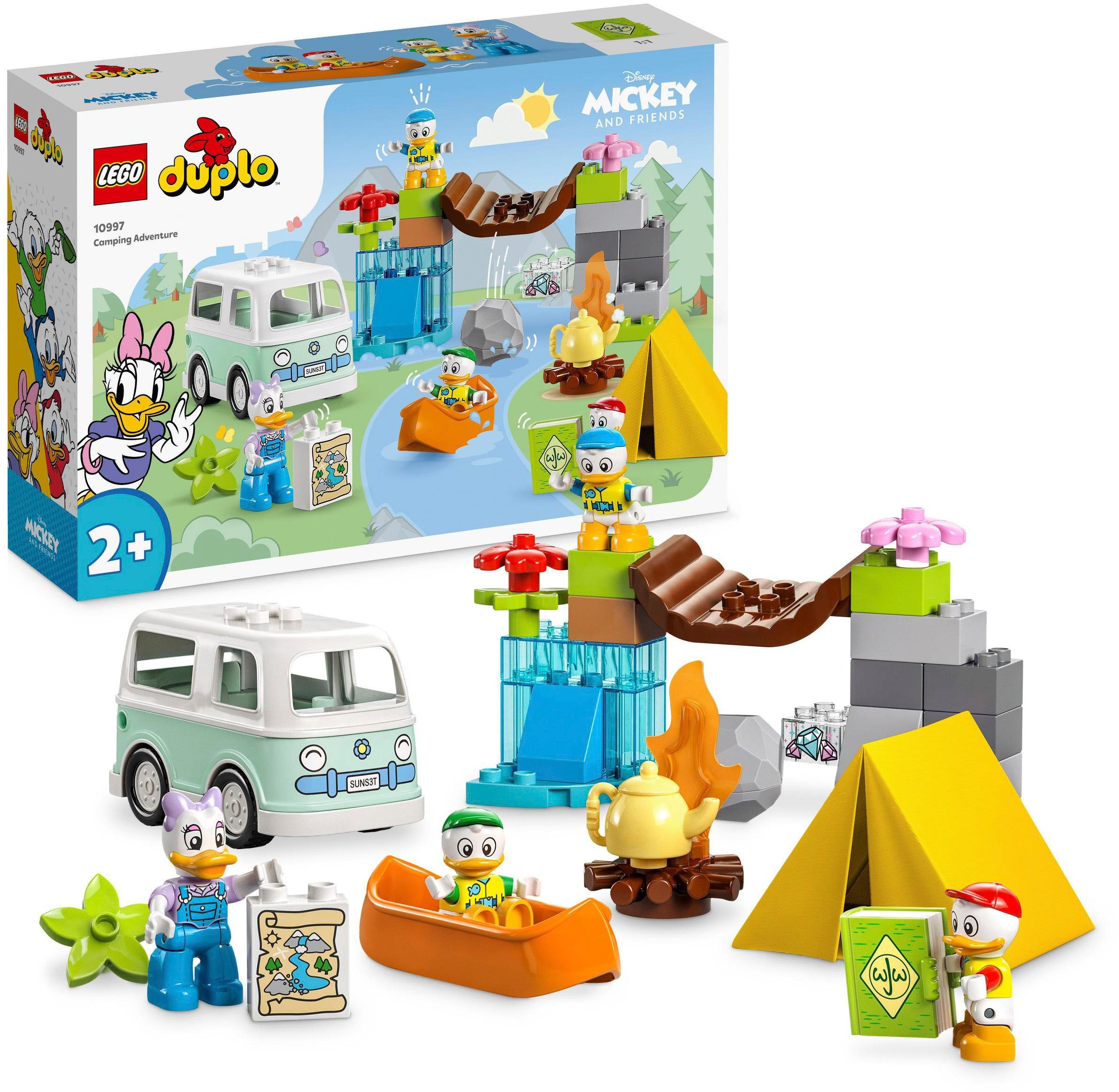 LEGO® Konstruktionsspielsteine »Camping-Abenteuer (10997), LEGO® DUPLO  Disney«, (37 St.), Made in Europe online | OTTO