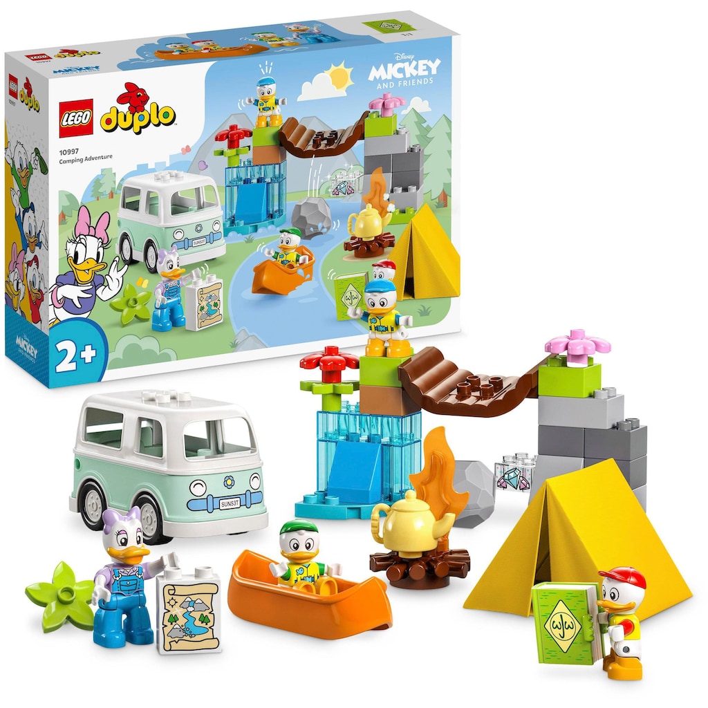 LEGO® Konstruktionsspielsteine »Camping-Abenteuer (10997), LEGO® DUPLO Disney«, (37 St.)