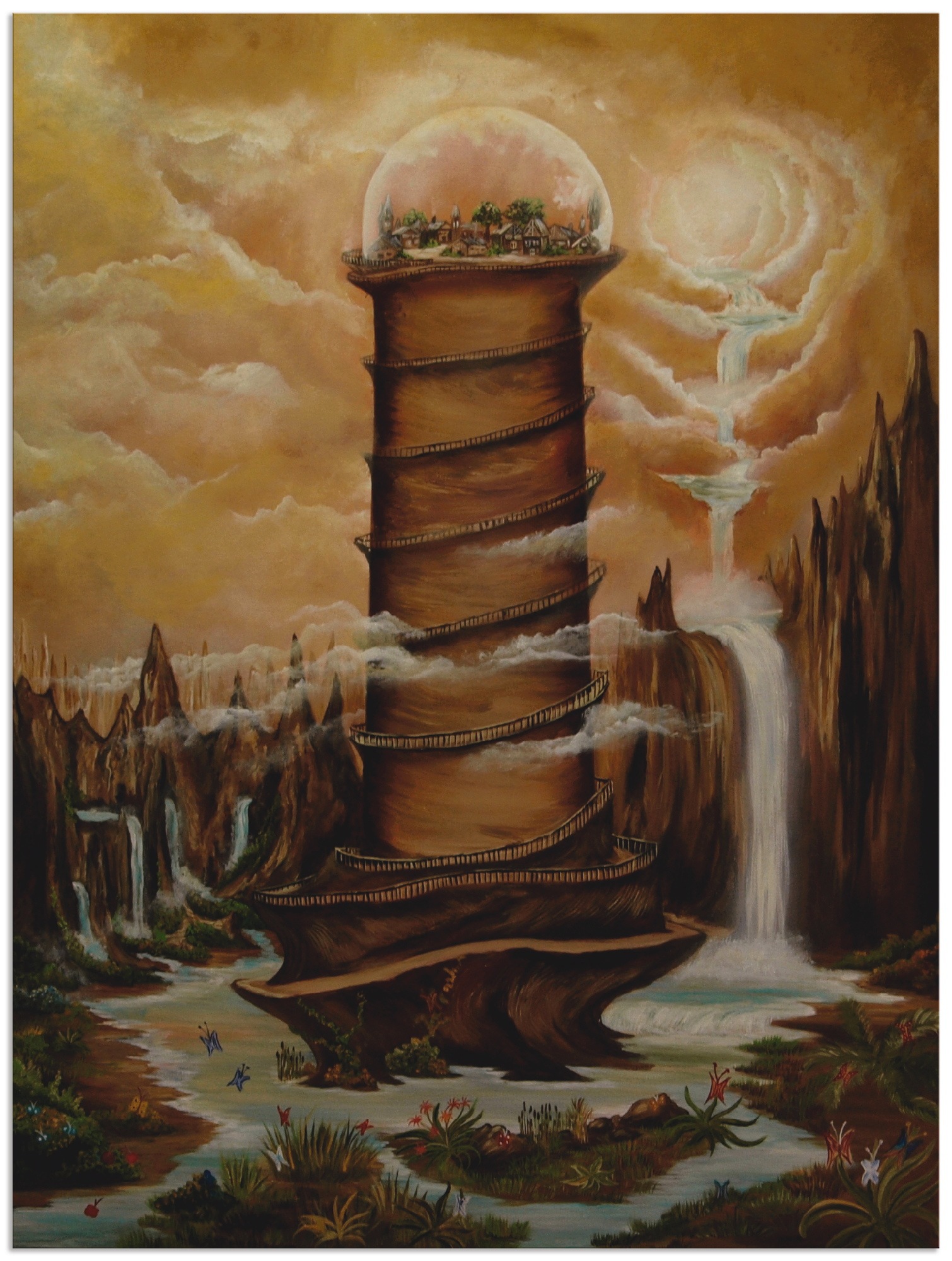 Artland Wandbild »Einsamkeit«, Landschaften, (1 St.), in vielen Größen & Produktarten - Alubild / Outdoorbild für den Außenbereich, Leinwandbild, Poster, Wandaufkleber / Wandtattoo auch für Badezimmer geeignet