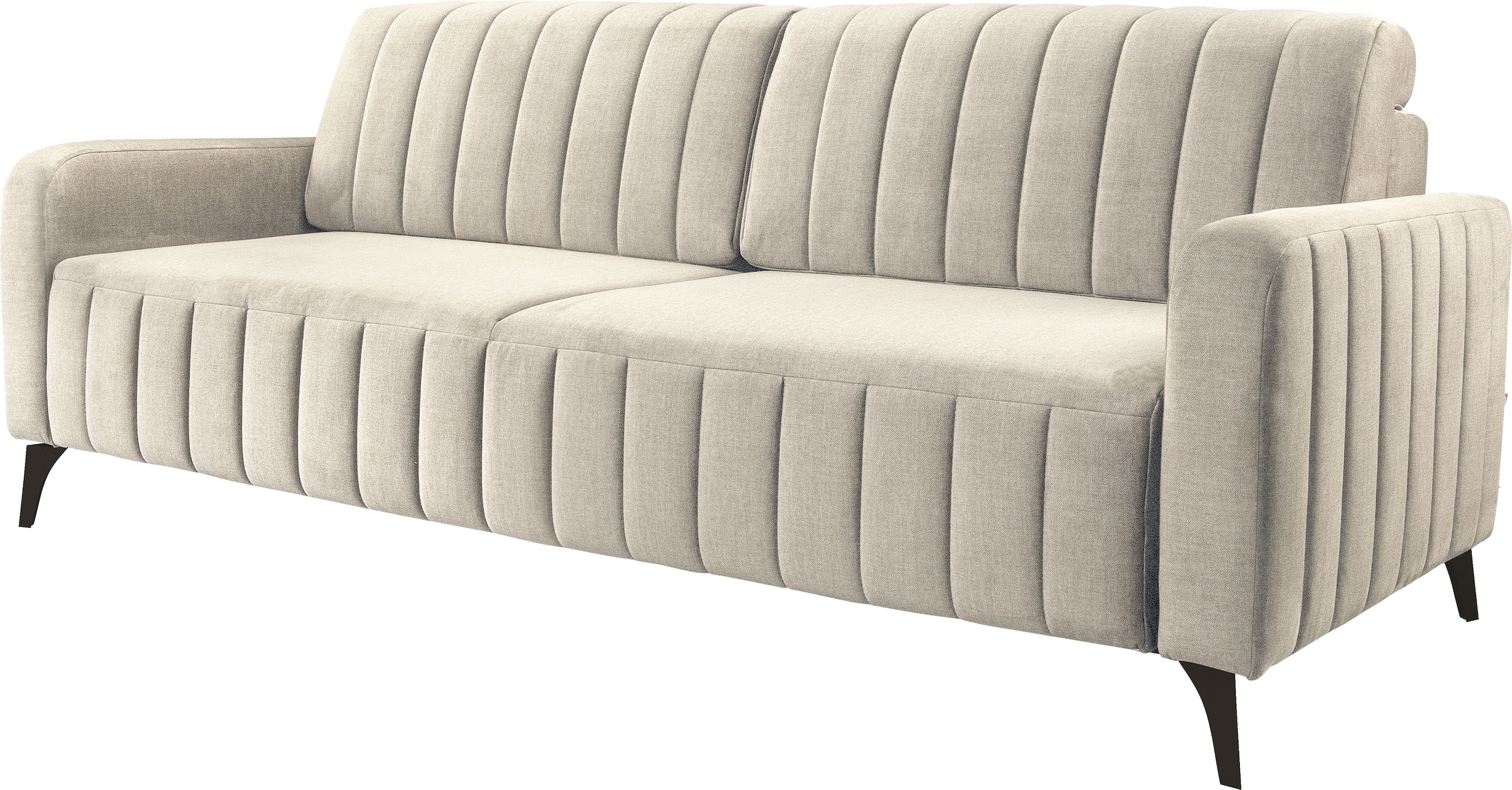 exxpo - sofa fashion 3-Sitzer »Grande, hochwertiges Schlafsofa aus Microvelours, OTTOs Choice«, mit Bettfunktion und Bettkasten, komfortabler Federkern