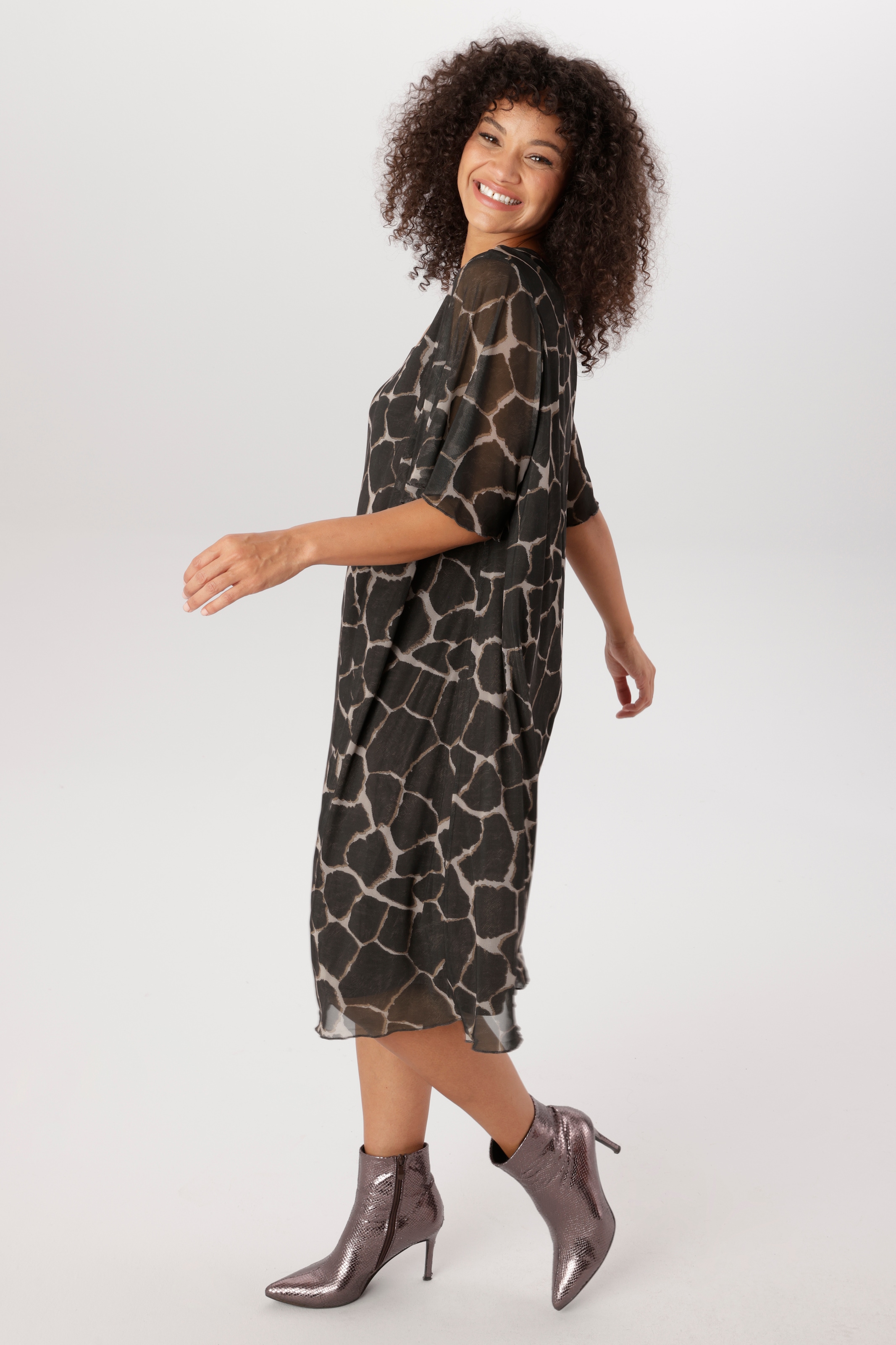 Aniston PLUS Meshkleid in trendigem Animalprint - NEUE KOLLEKTION