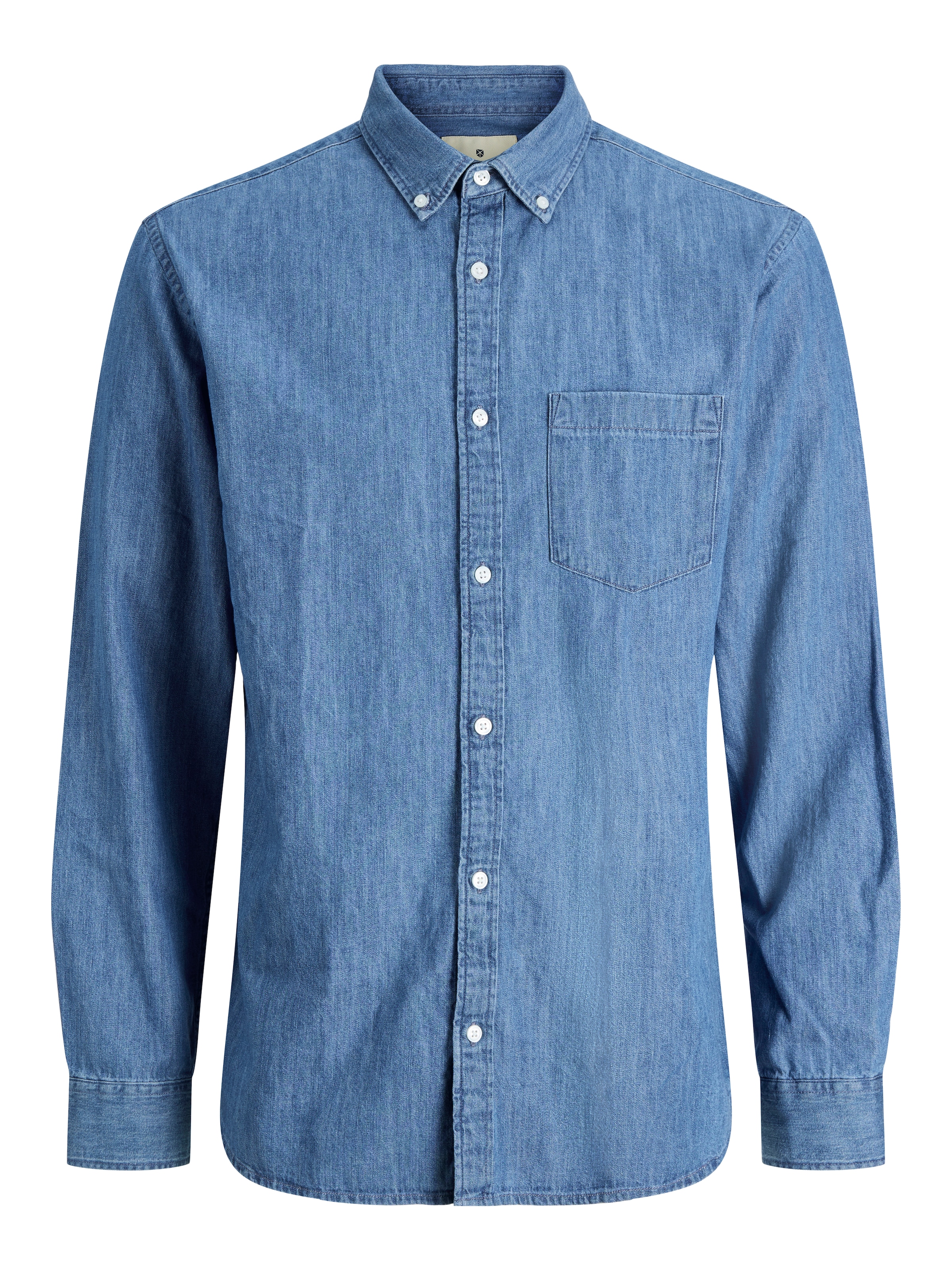 Jack & Jones Langarmhemd »JPRBLUDEREK DENIM L/S SHIRT«