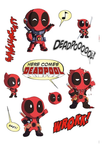 Wandtattoo »Deadpool Cute«, (12 St.)