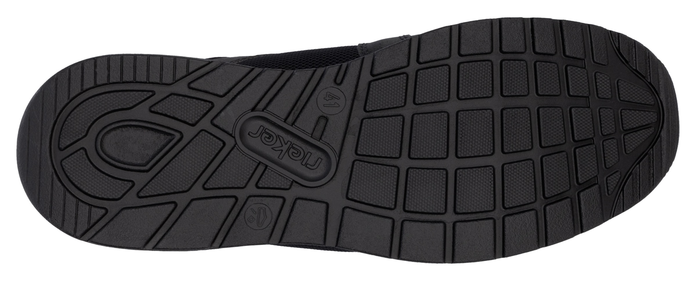 Rieker Slip-On Sneaker, Freizeitschuh, Halbschuh, Schlupfschuh mit gepolstertem Schaftrand