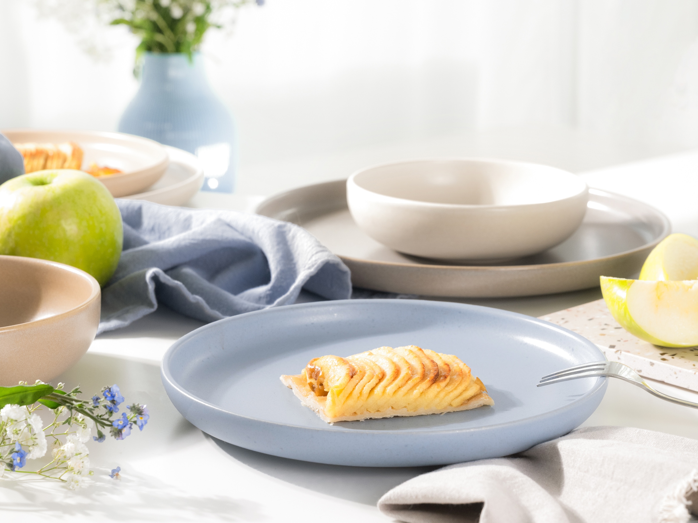 CreaTable Teller-Set »Uno Nordic, Tellerset 12-tlg.« Nordische Ästhetik, Spezialglasur