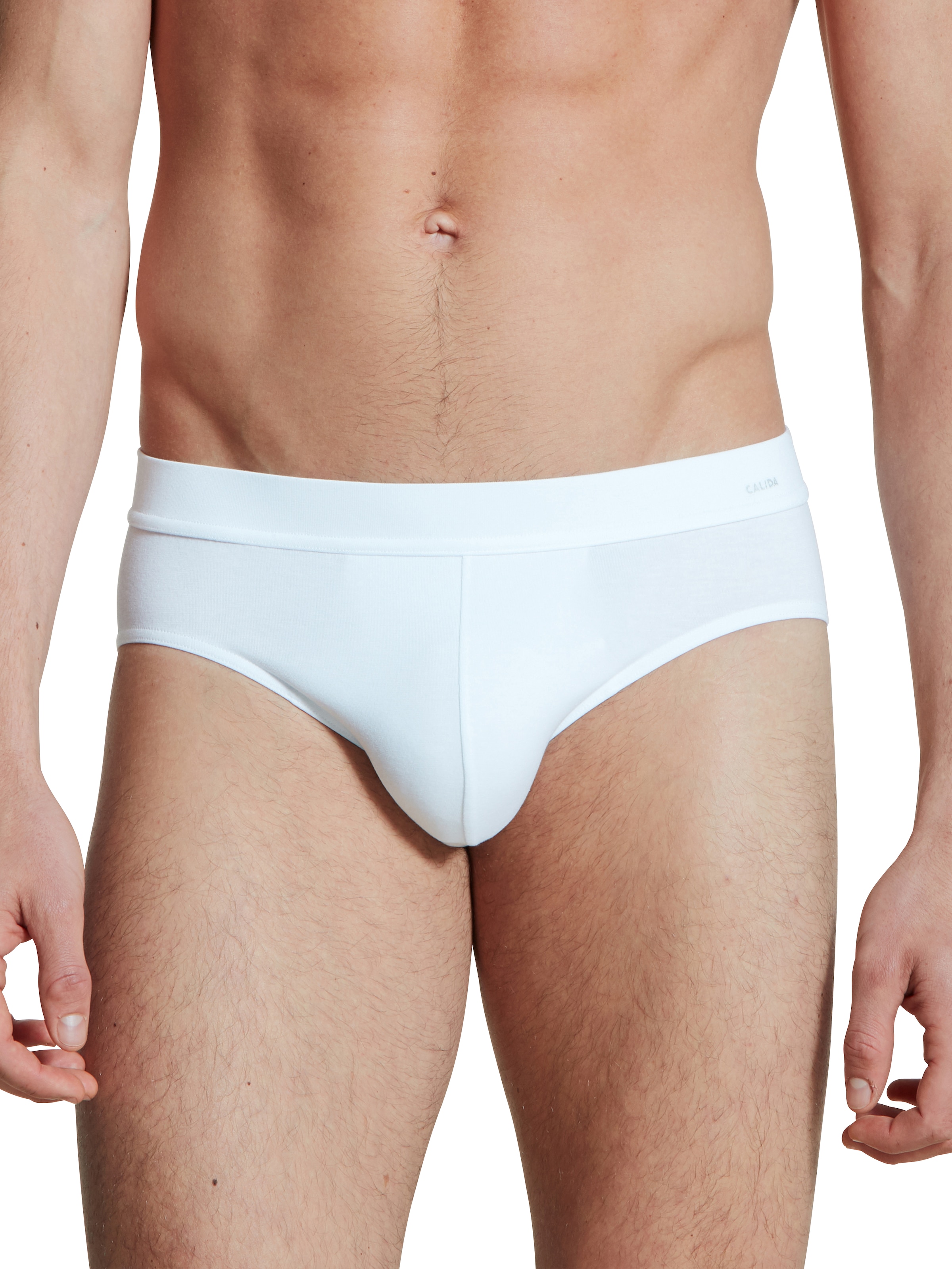 Calida Herren Slip »Cotton Code« elastisch in weiß, Größe L (52/54)