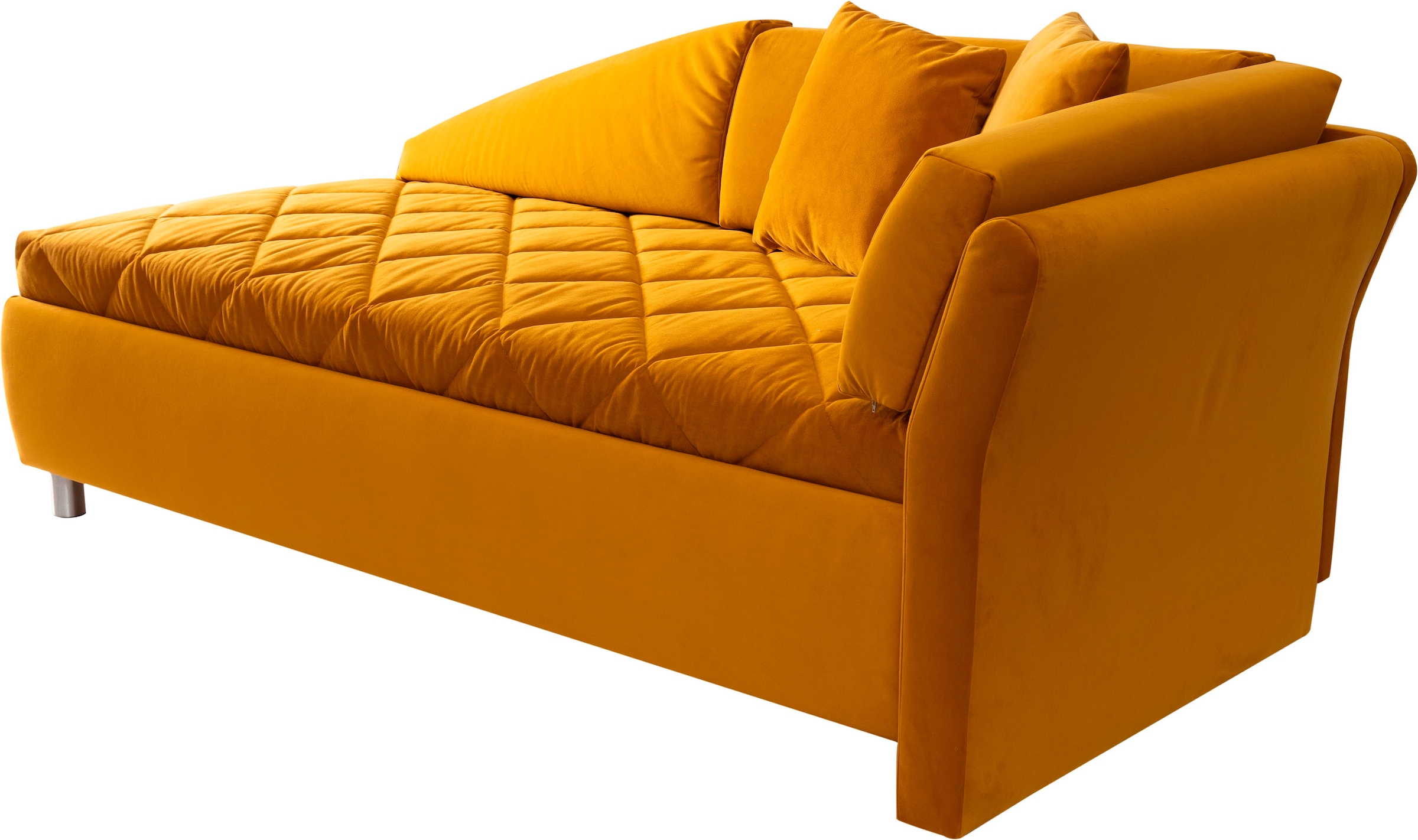 ADA trendline Schlafsofa »Lindsay«, Bettkasten, Zierkissen-Set aus: 2 Stk. 40x40cm, 1 Stk. 30x30cm