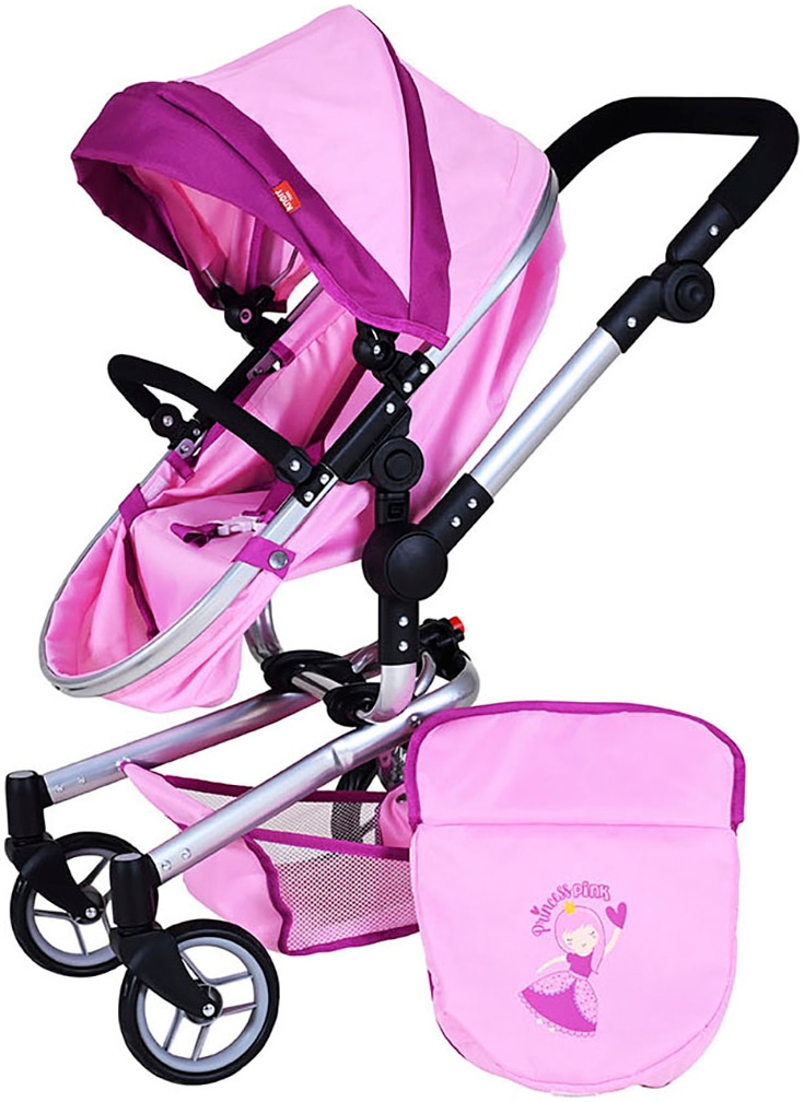 Knorrtoys® Kombi-Puppenwagen »Boonk, princess pink«, mit Wickeltasche