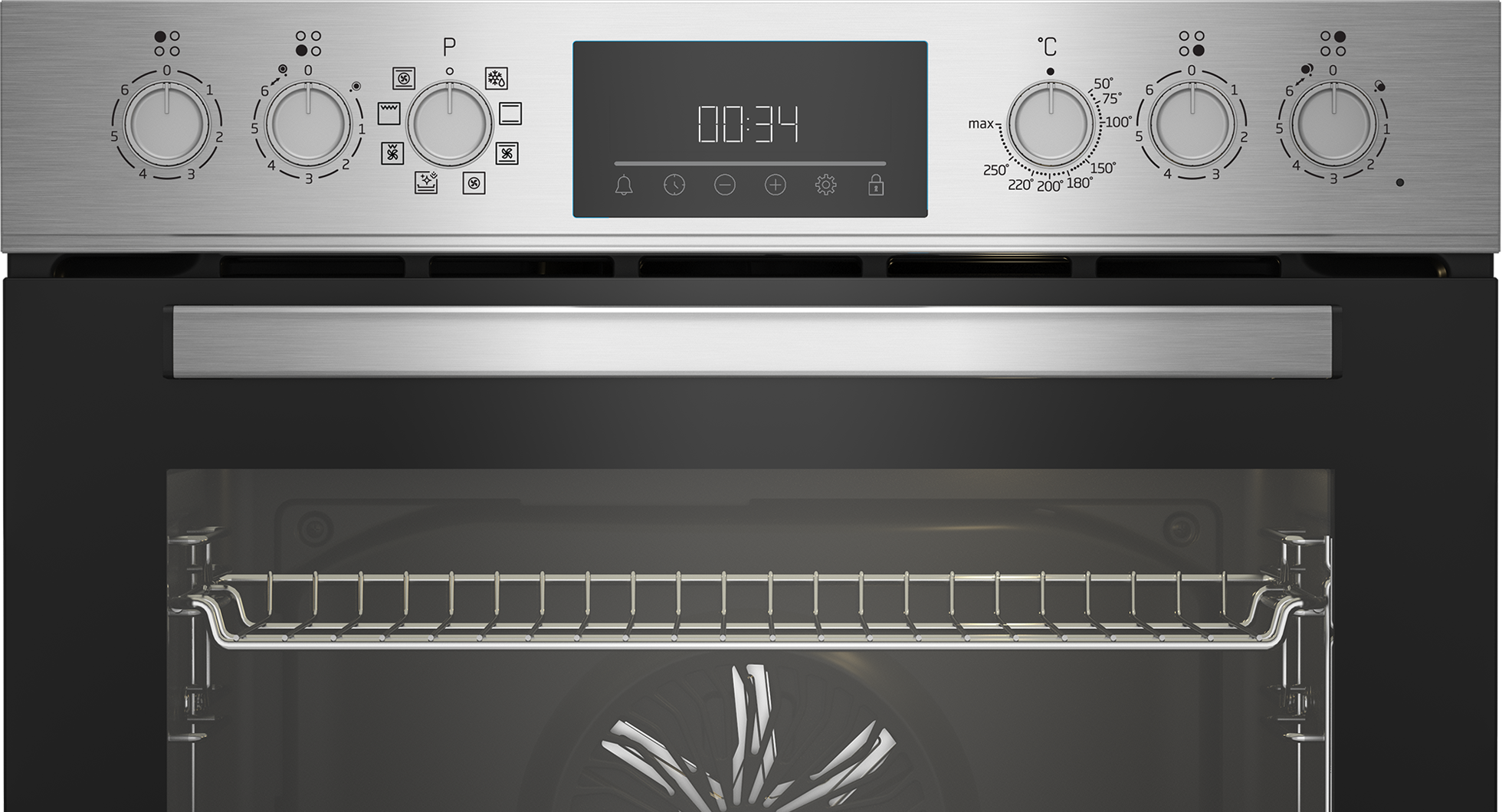 BEKO Elektro-Herd-Set »BBUM12328X«, mit 1-fach-Teleskopauszug