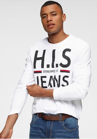 H.I.S Langarmshirt, mit Markenprint kaufen