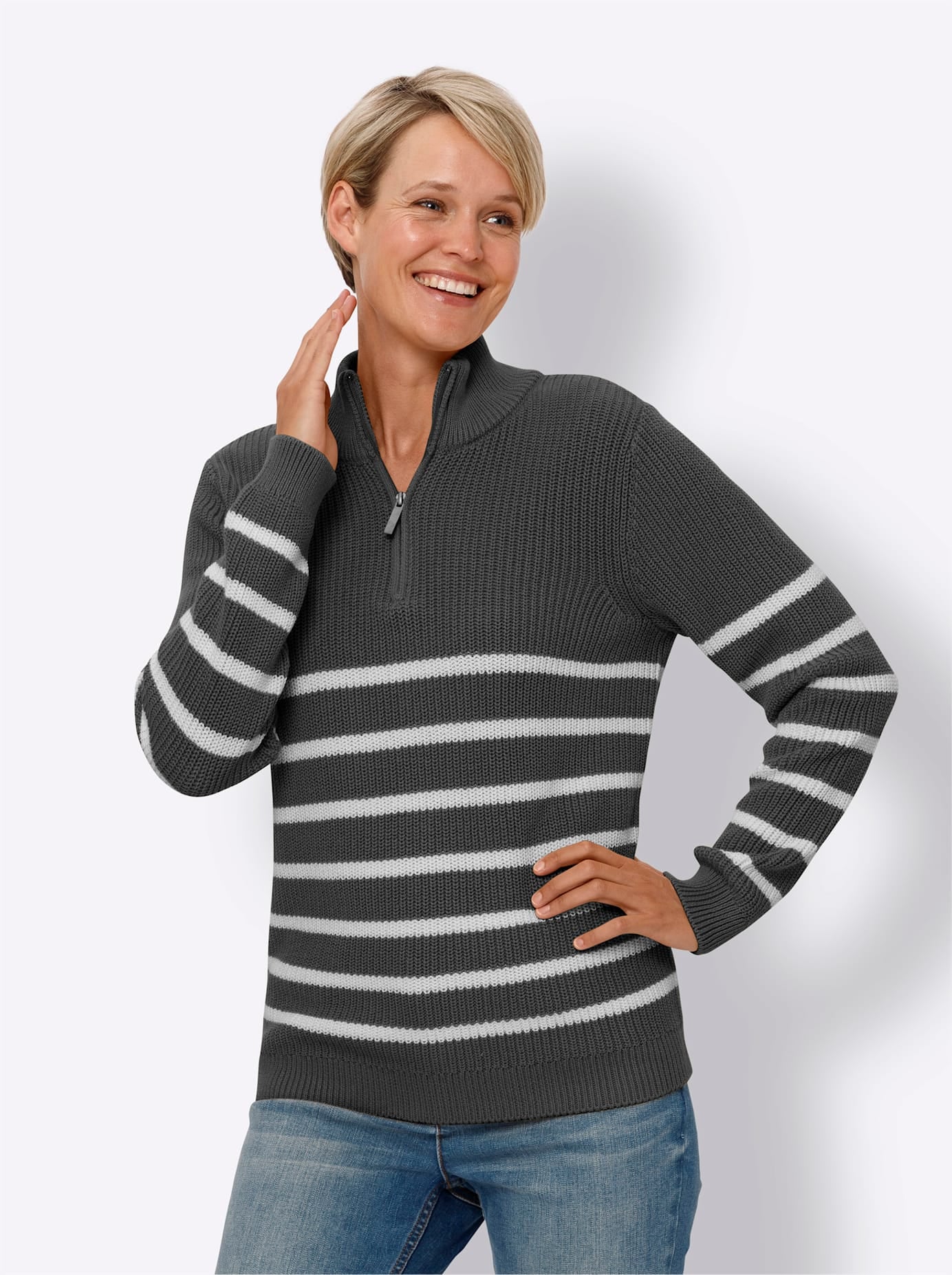 Classic Strickpullover »Langarm-Pullover«
