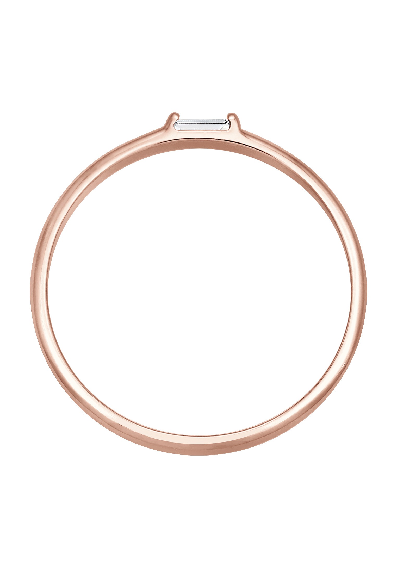 Elli Premium Verlobungsring »Ring Verlobungsring Topas Weiß 750 Rosegold«
