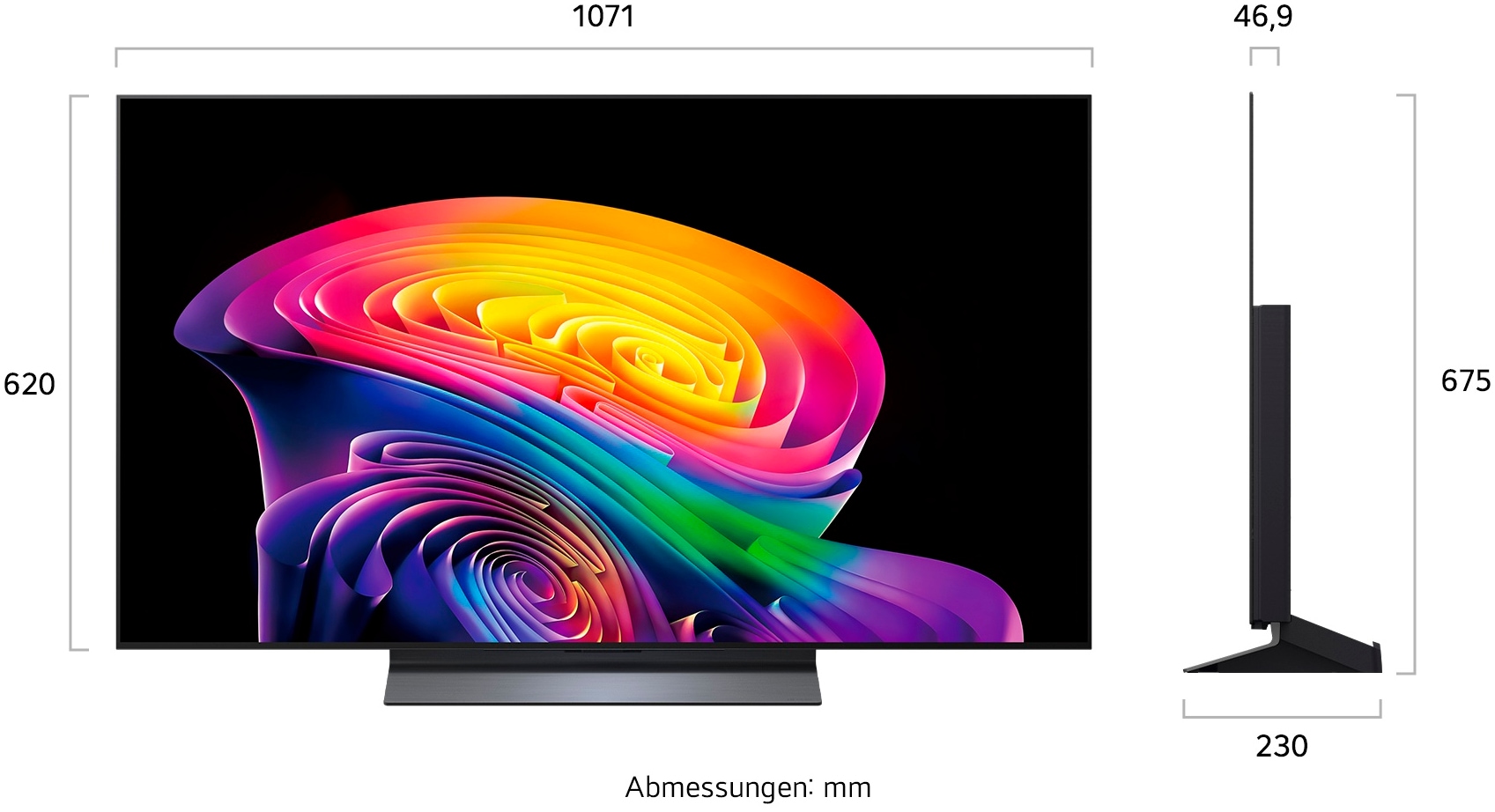 LG OLED-Fernseher »OLED48C68LA« 121 cm/48 ″ Smart-TV
