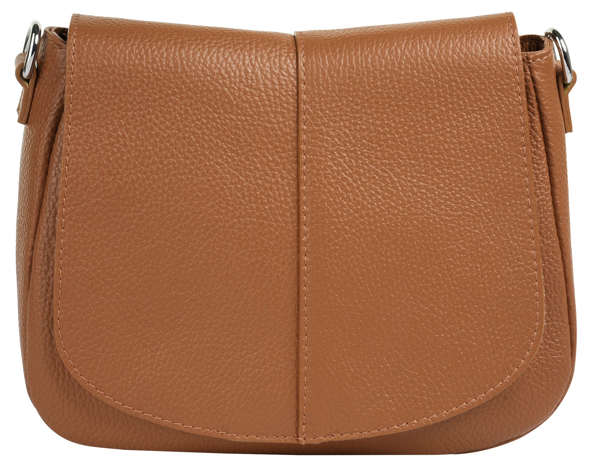 Cluty Umhängetasche, echt Leder, Made in Italy