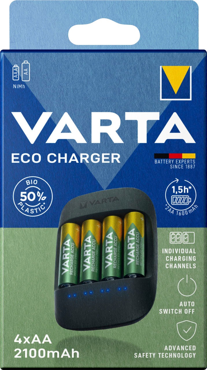 VARTA Batterie-Ladegerät »Eco Charger«