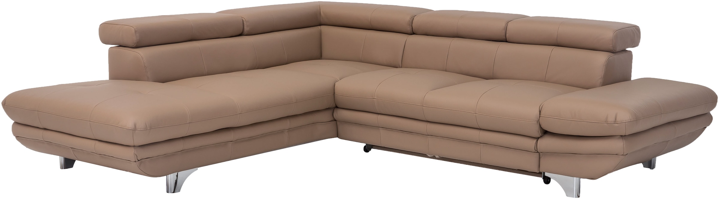 COTTA Ecksofa »Enterprise L-Form«, mit Arm- & Kopfteilverstellung, wahlweise mit Bettfunktion