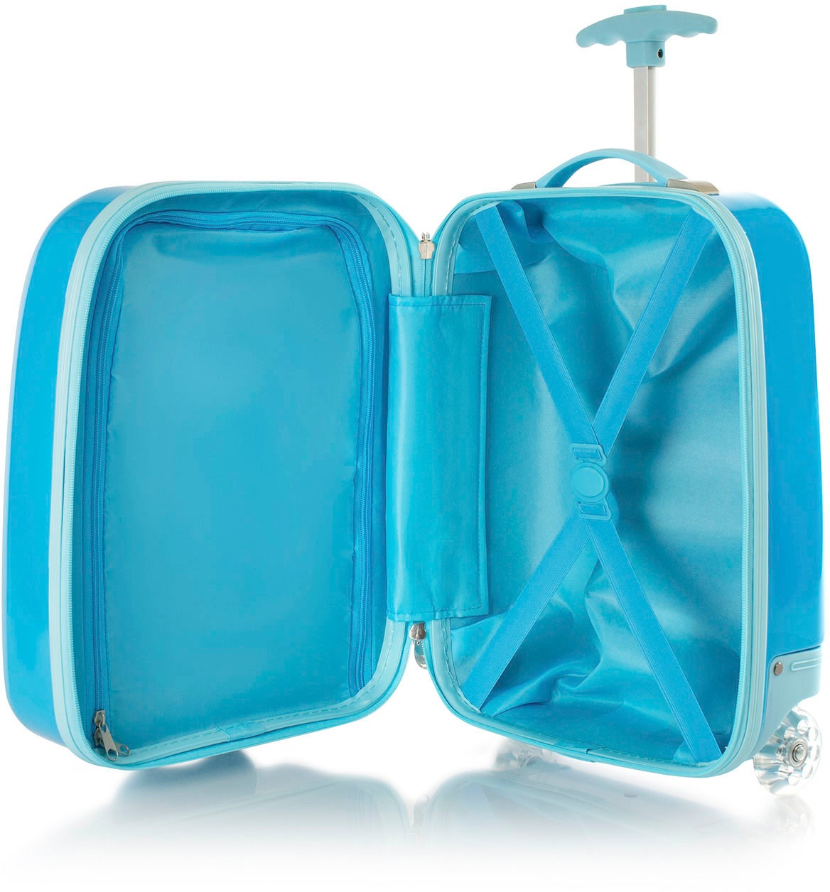Heys Kinderkoffer »Paw Patrol hellblau, 46 cm«, 2 Rollen, Heys x Joachim Llambi Kindertrolley Handgepäck-Koffer
