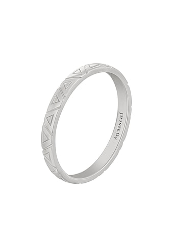 CAÏ Ring mit Gravur »925 Silber rhodiniert Dreiecke Stacking«, Beisteckring kaufen