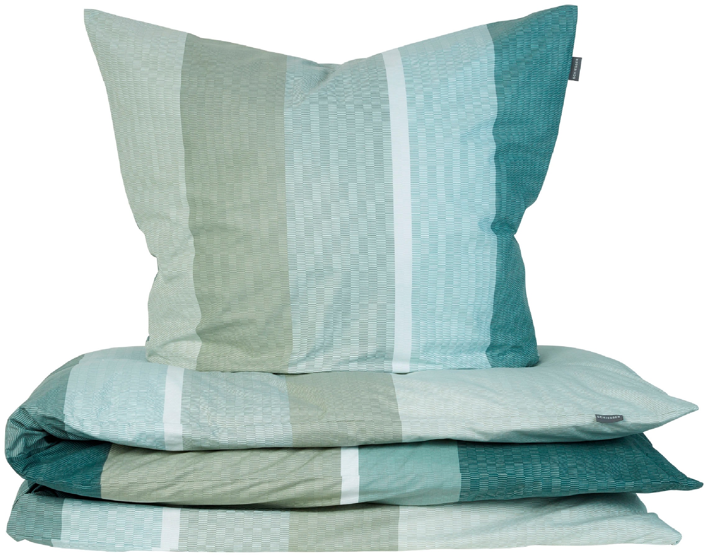 Schiesser Bettwäsche »Endy Stripes aus weicher Baumwolle mit großen und kleinen Streifen«, Made in Green