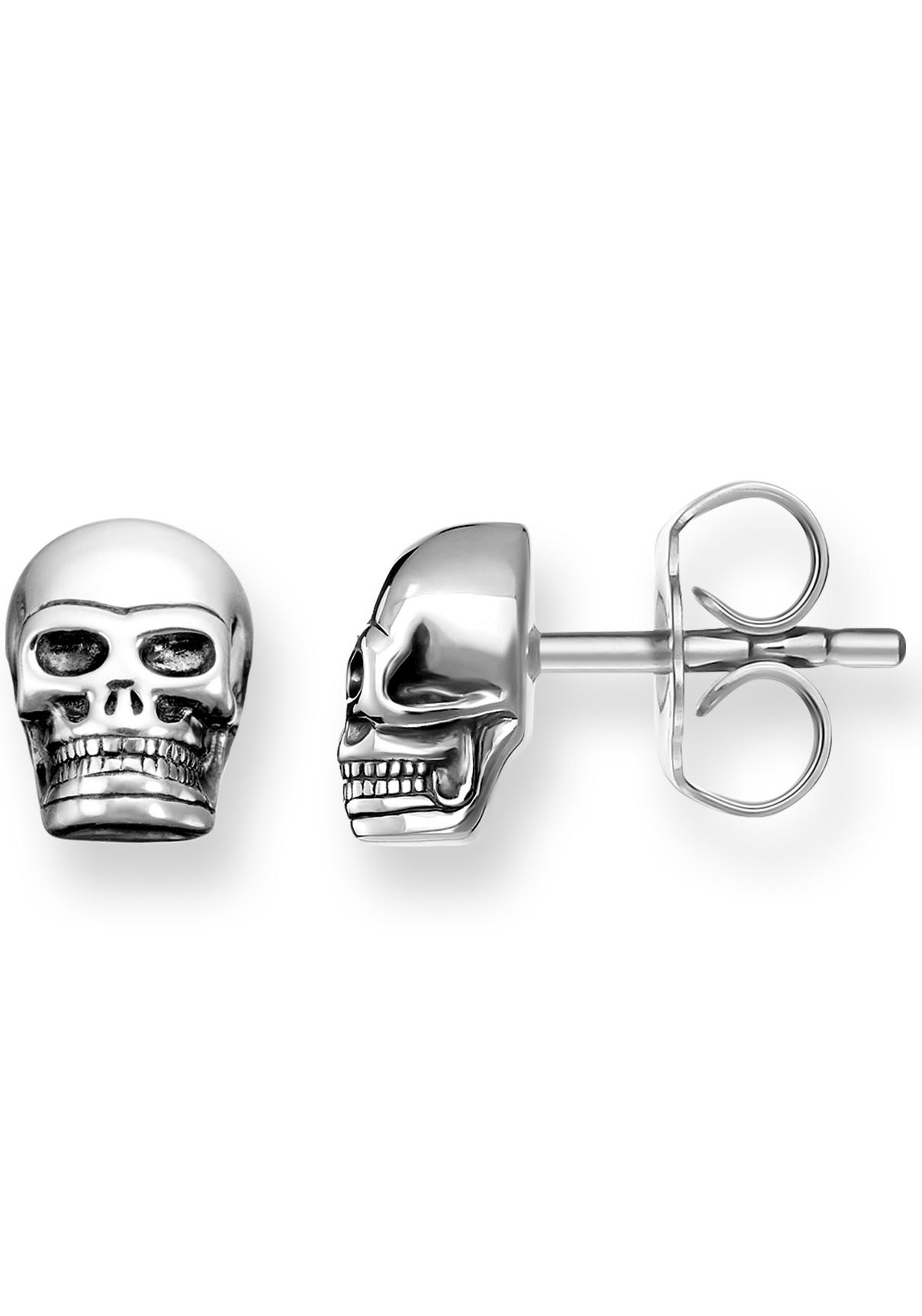 THOMAS SABO Paar Ohrstecker »Totenkopf, H1731-001-12«, (2 tlg.)