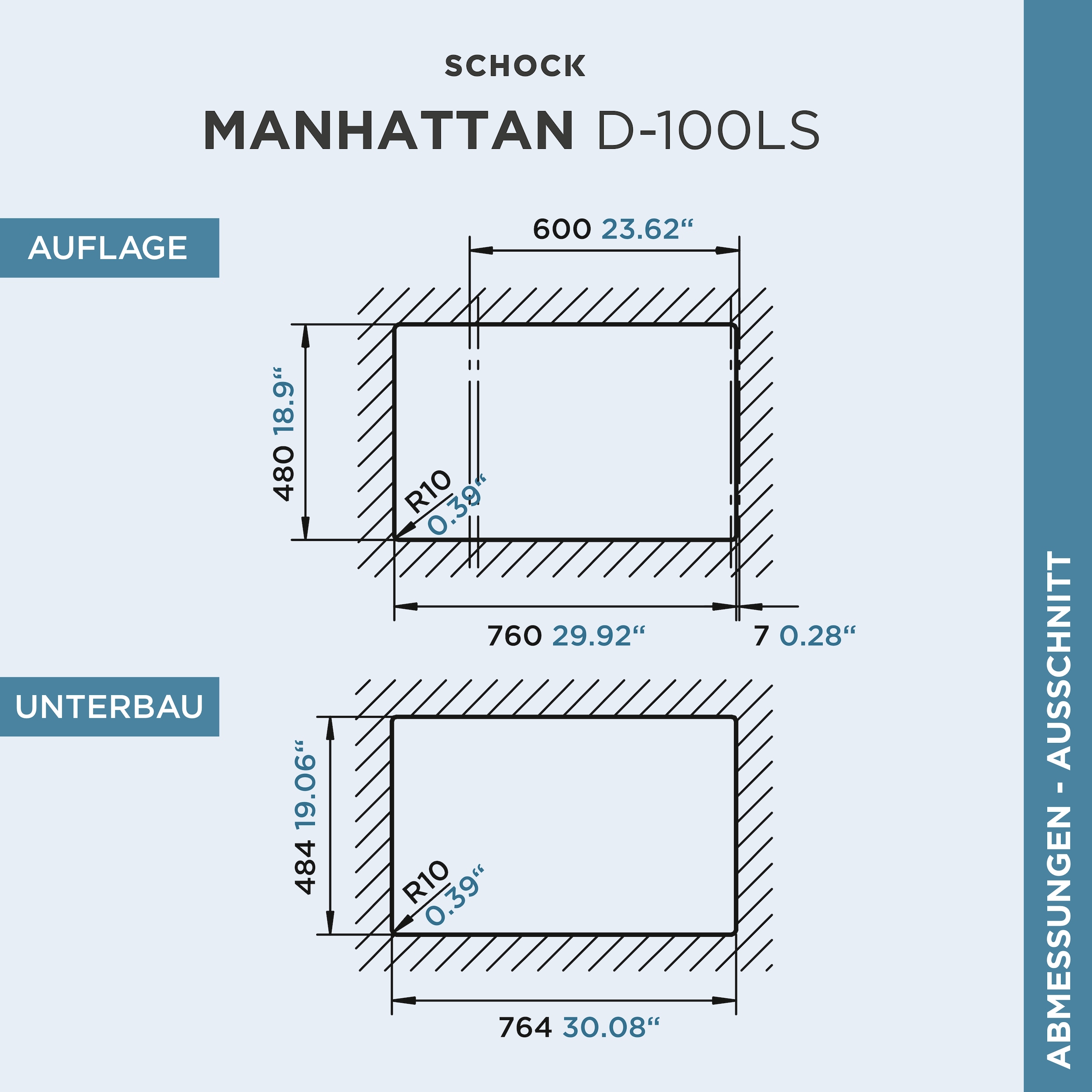 Schock Granitspüle »Manhattan D-100LS«