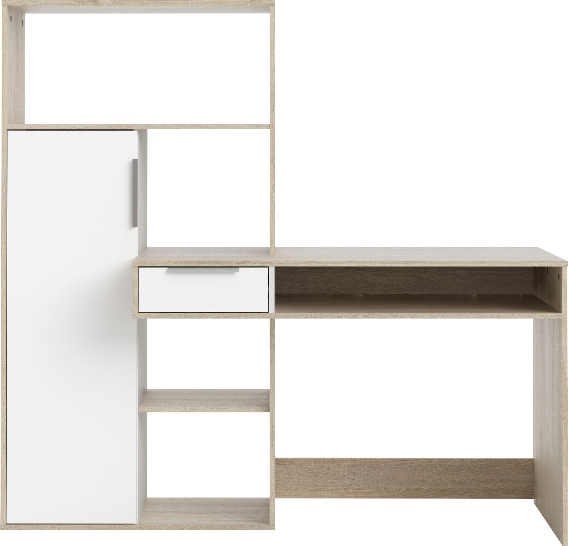 INOSIGN Regal-Schreibtisch »Function Plus, Standregal, Aktenregal, Stauraumregal, Multifunktional,«, mit 1 Schublade, 1 Tür, Regal und Fächern