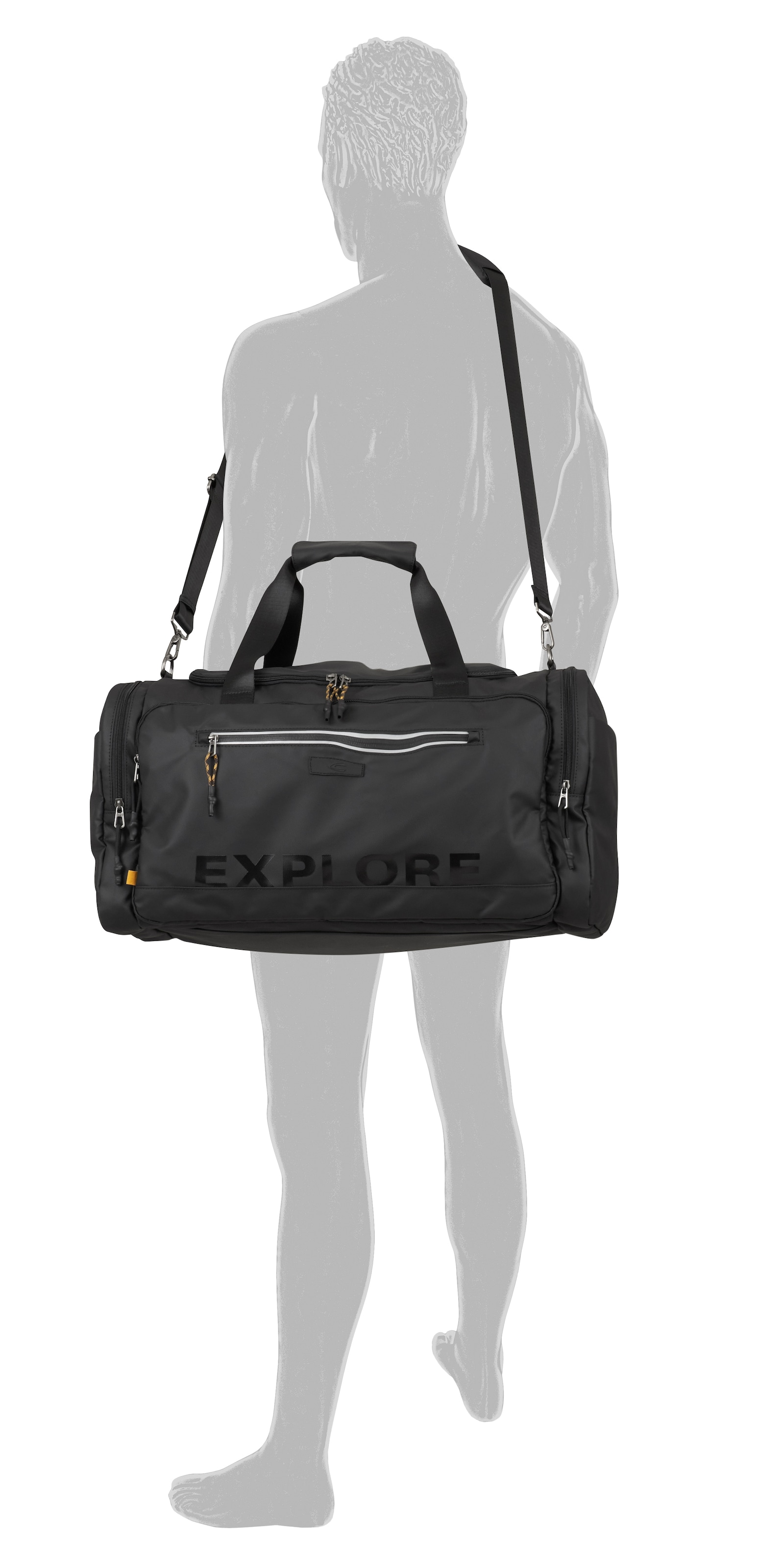 camel active Weekender »Explore« wasserabweisendes recyceltes Nylon und reflektierende Reißverschlüsse