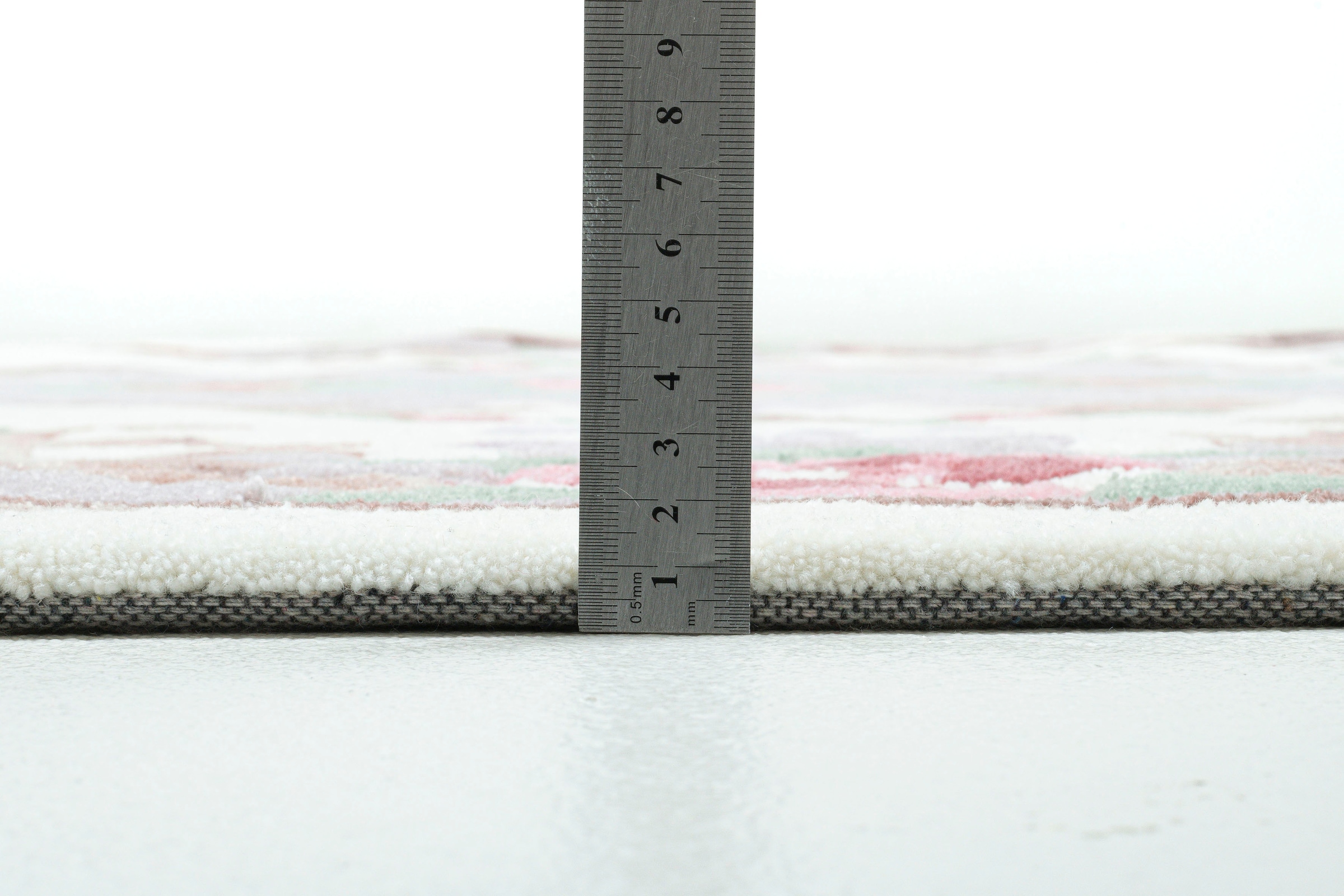 THEKO Teppich »Ming« oval 14 mm Höhe hochwertiges Acrylgarn, ideal im Wohnzimmer & Schlafzimmer