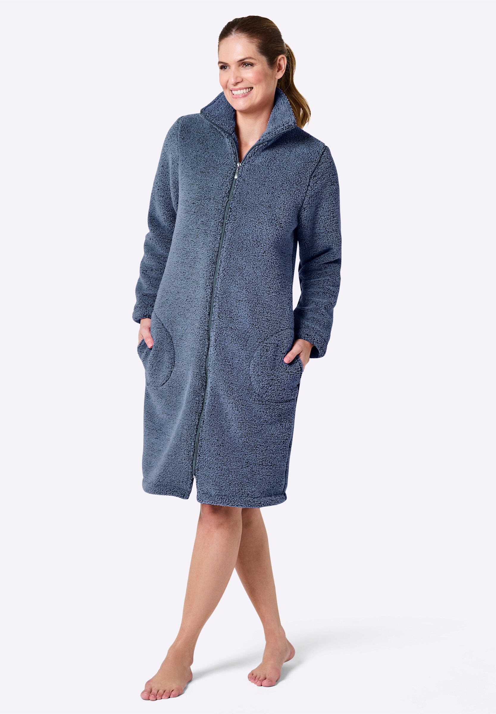 Plantier Bademantel »Bademantel Damenbademantel aus Teddy-Fleece«