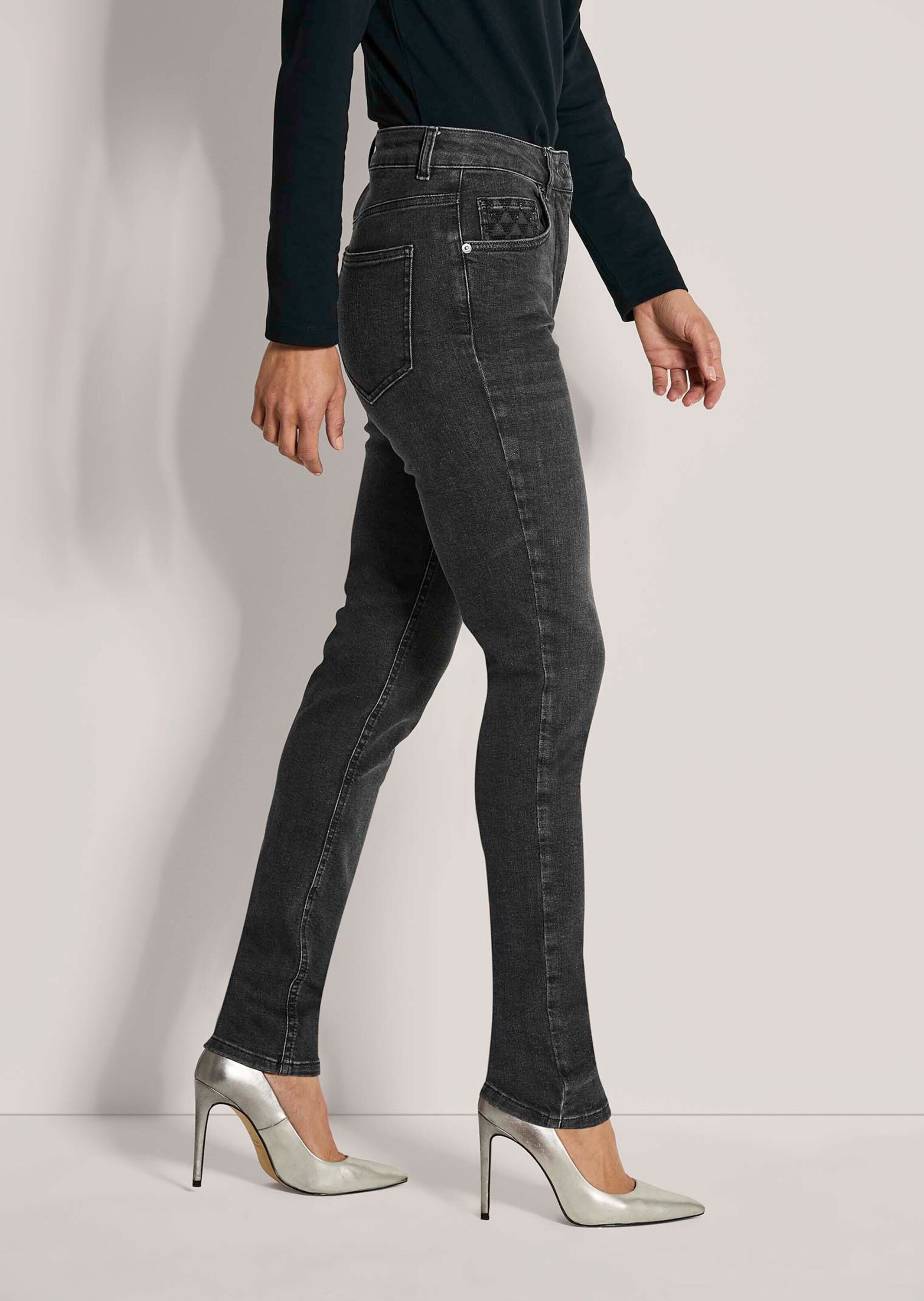 MADELEINE Regular-fit-Jeans »Jeans Glanzvolle Slim Fit Five-Pocket-Jeans«