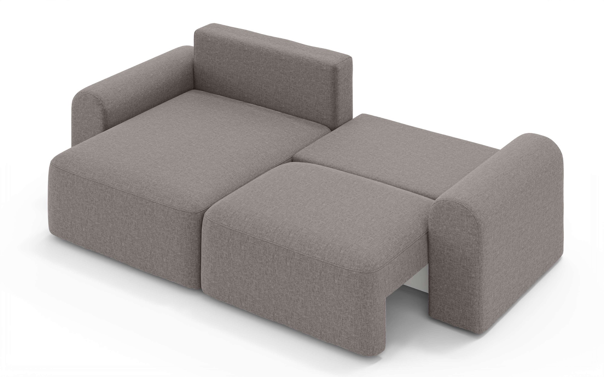 OTTO home Ecksofa »LEOO universell Schlafsofa mit Bettkasten, Maße B/T/H: 272/152/84,5 cm« L-Form mit Recamiere rechts oder links montierbar, hoher Sitzkomfort