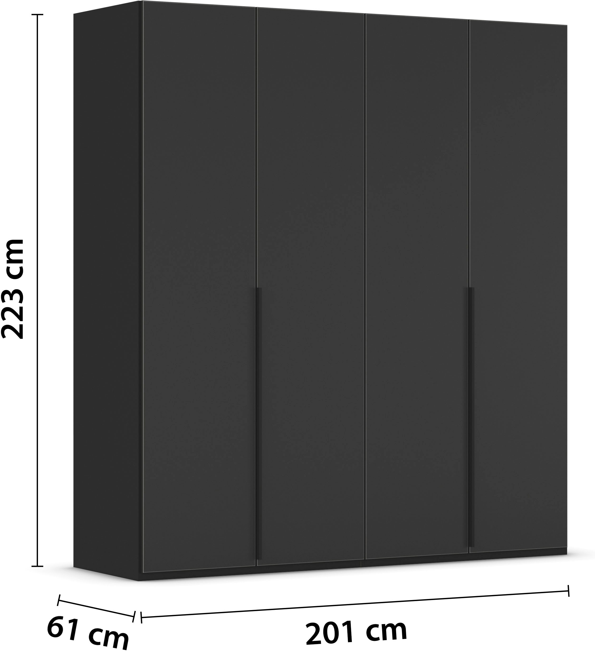 LeGer Home by Lena Gercke Kleiderschrank »Schrank Garderobe Ankleide Schlafzimmer Flur SERINA Eyecatcher«, (in 3 verschiedenen Ausstattungen BASIC/CLASSIC/PREMIUM), in 6 Breiten (101 - 401 cm) mit Front Glas oder Dekor MADE IN GERMANY