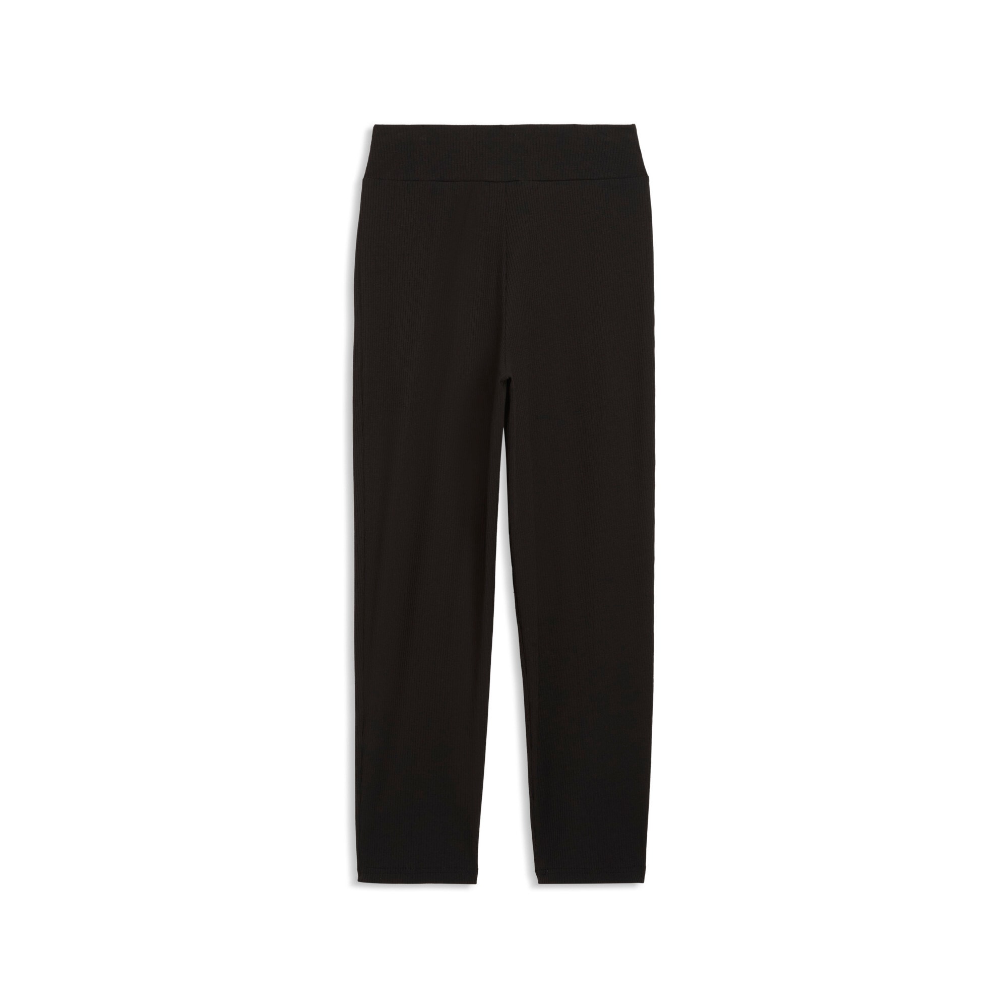 PUMA Trainingshose »ESS ELEVATED HIGH WAIST STRAIGHT LEG RIB PANTS G«  Regular Fit, sportlicher Stil, hoher Bund, gerades Bein